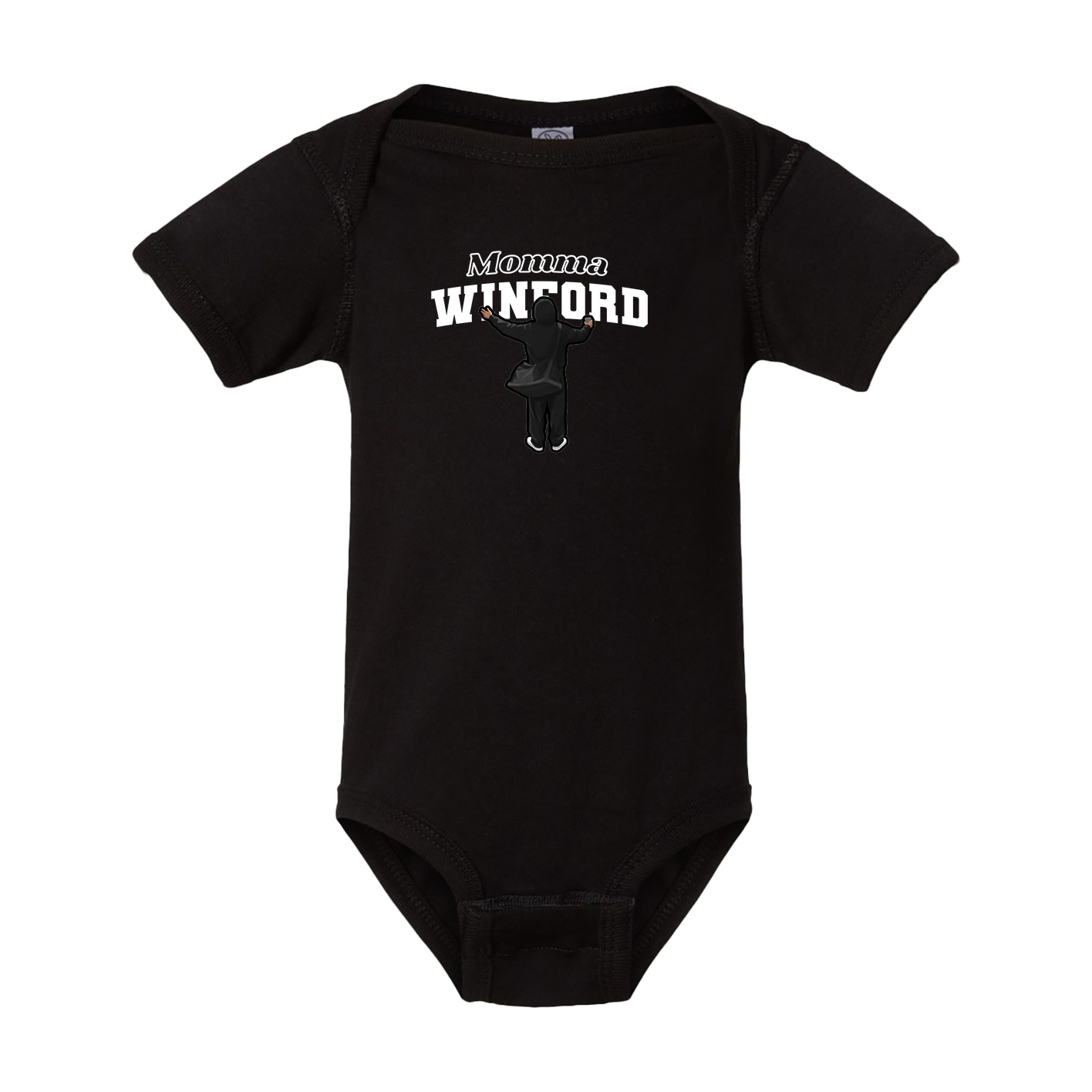 Baby Onesie — Mothers Day Block in Black