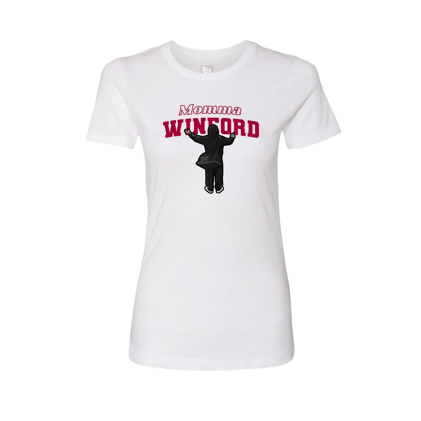 Womens Tee — Mothers Day Block in White
