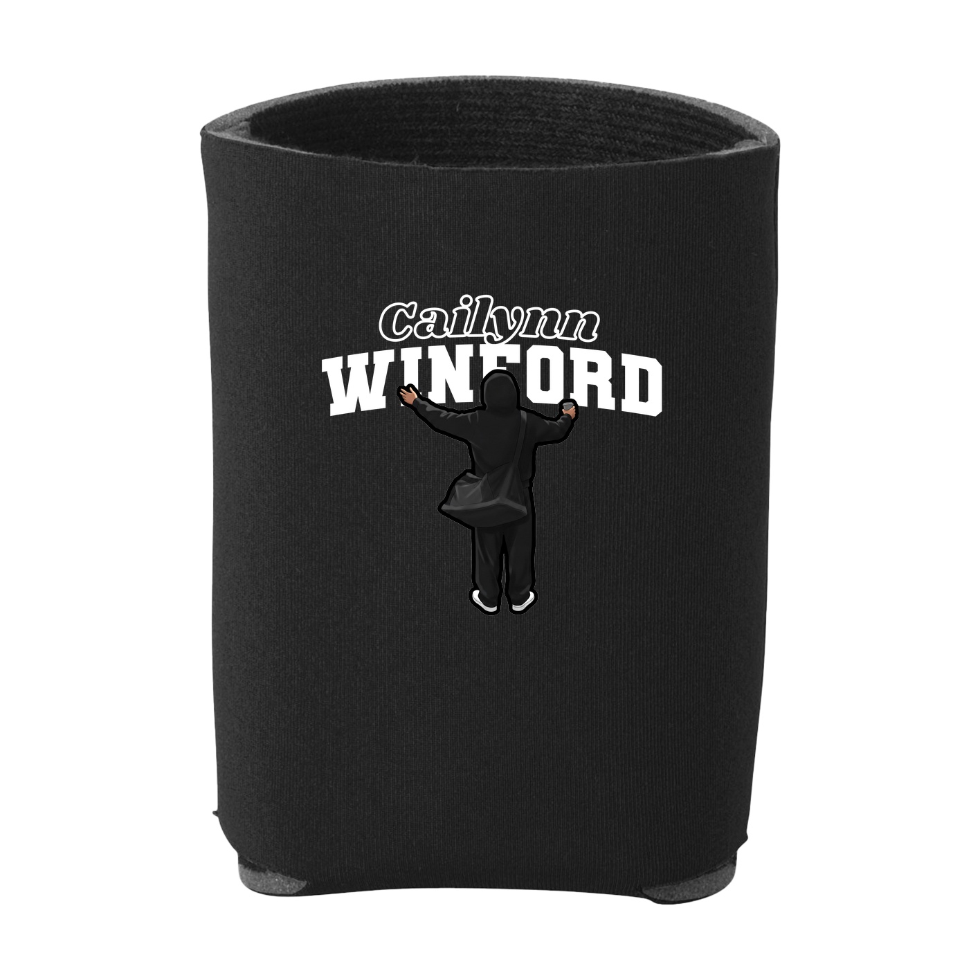 Can Holder — Name Arch in Black