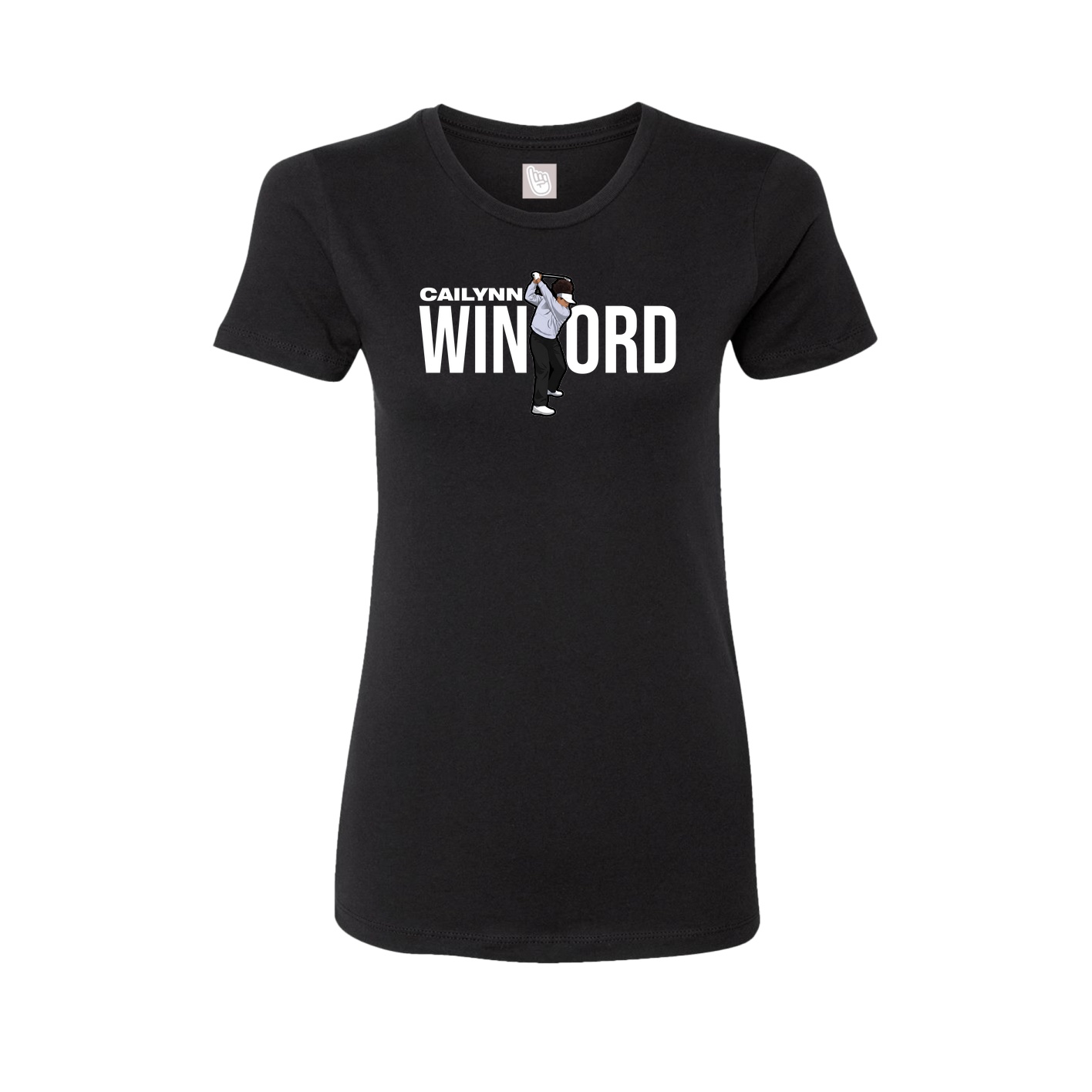 Womens Tee — Player Name in Black