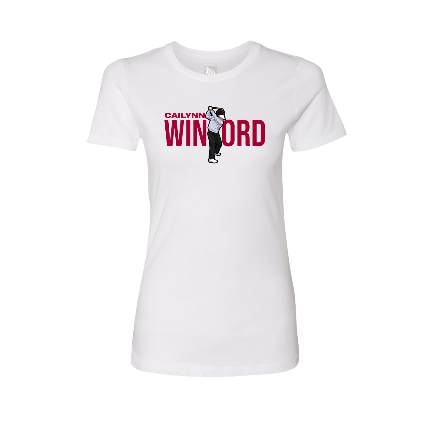 Womens Tee — Player Name in White