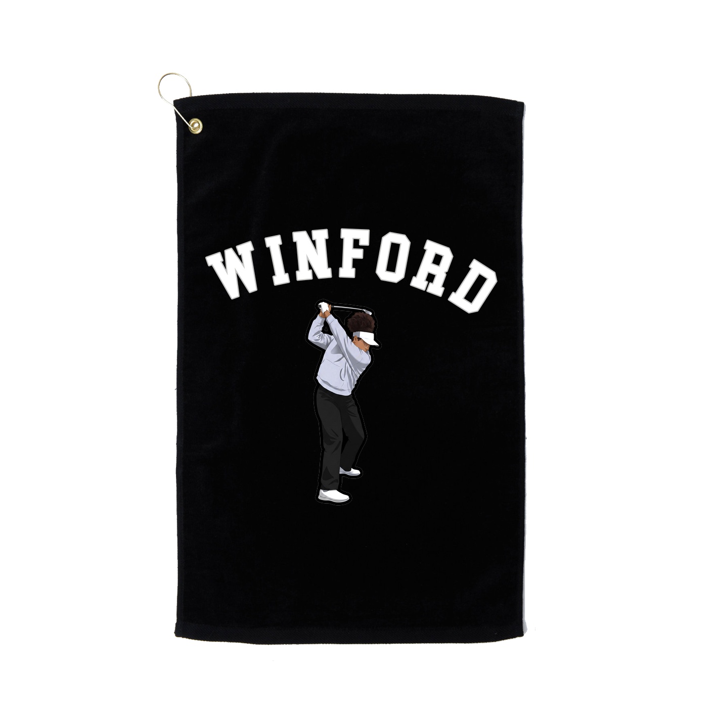 Golf Towel — Shirsey Arch in Black