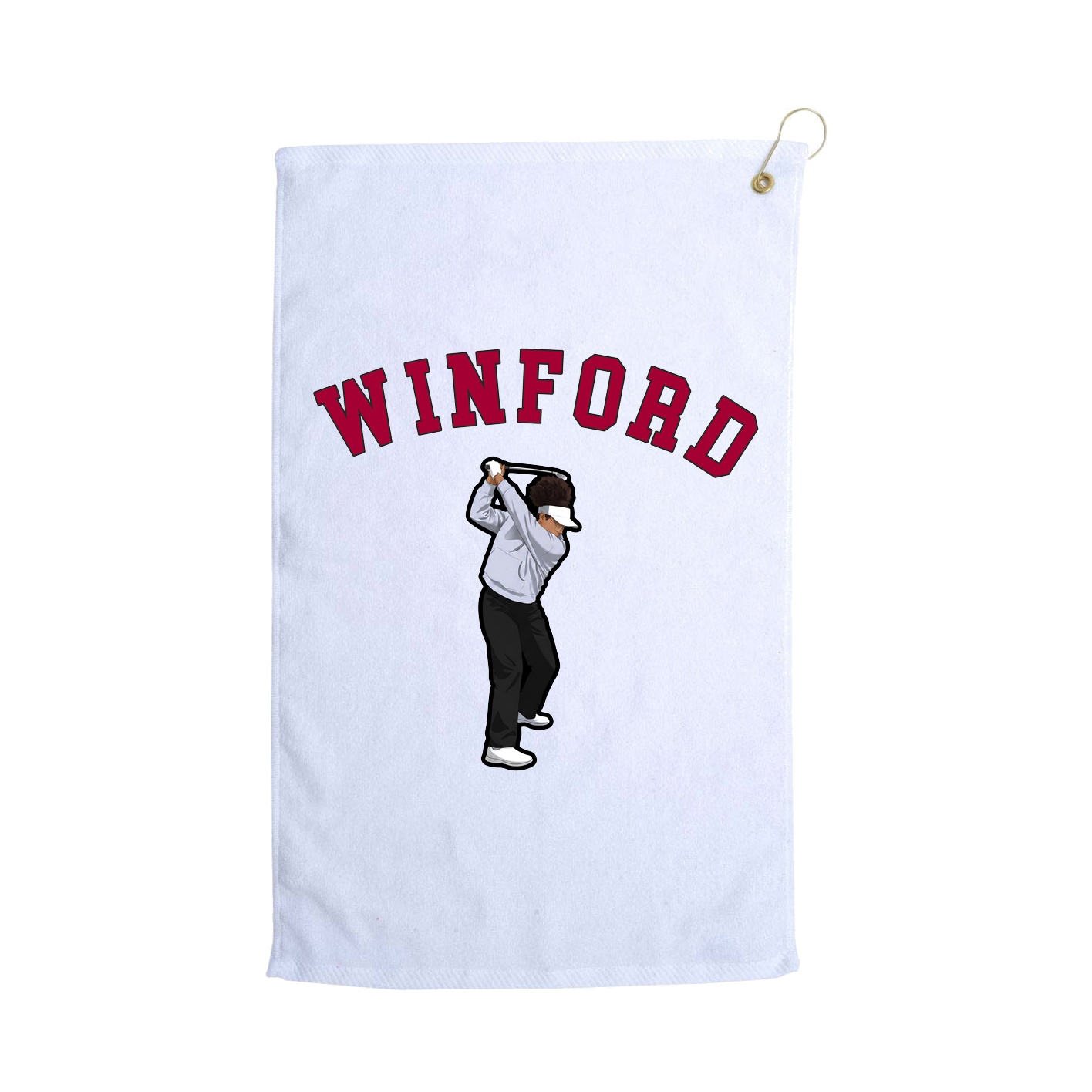 Golf Towel — Shirsey Arch in White