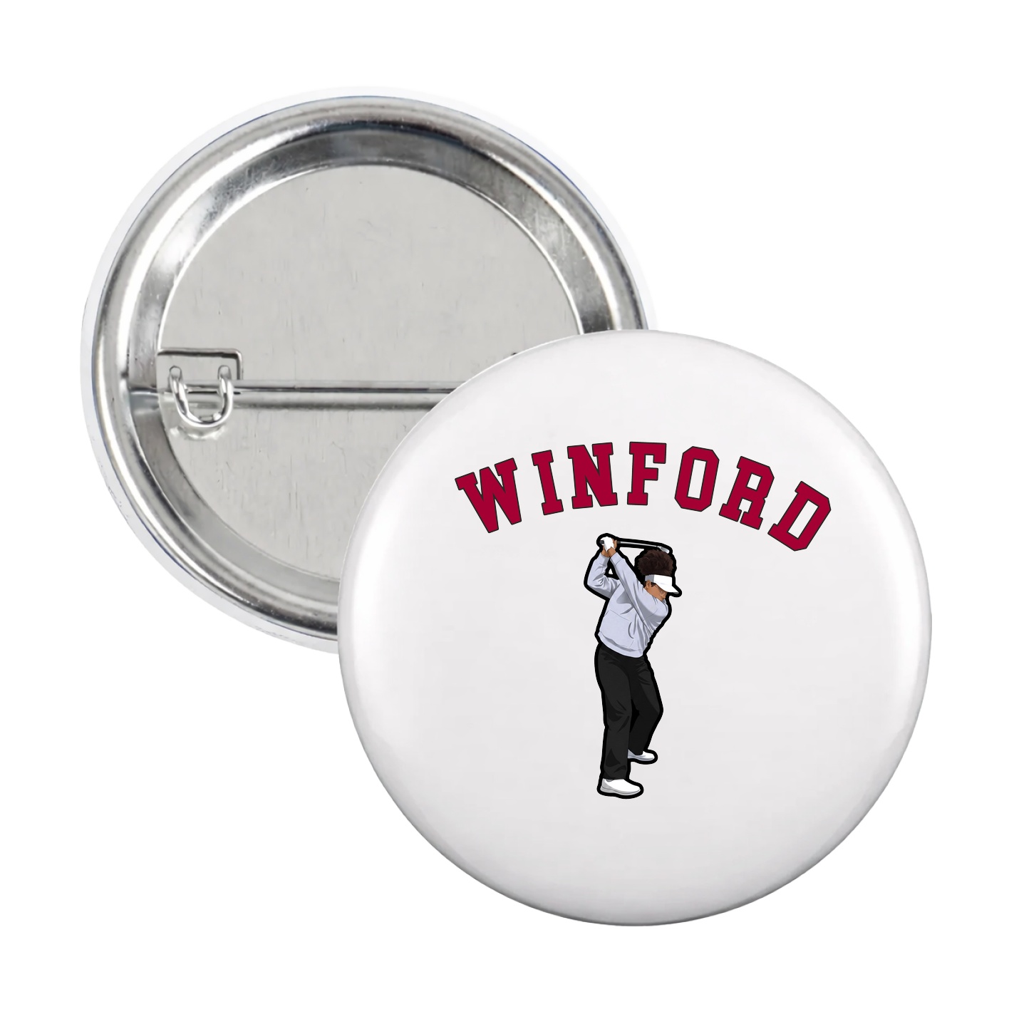 Game Day Button — Shirsey Arch in White