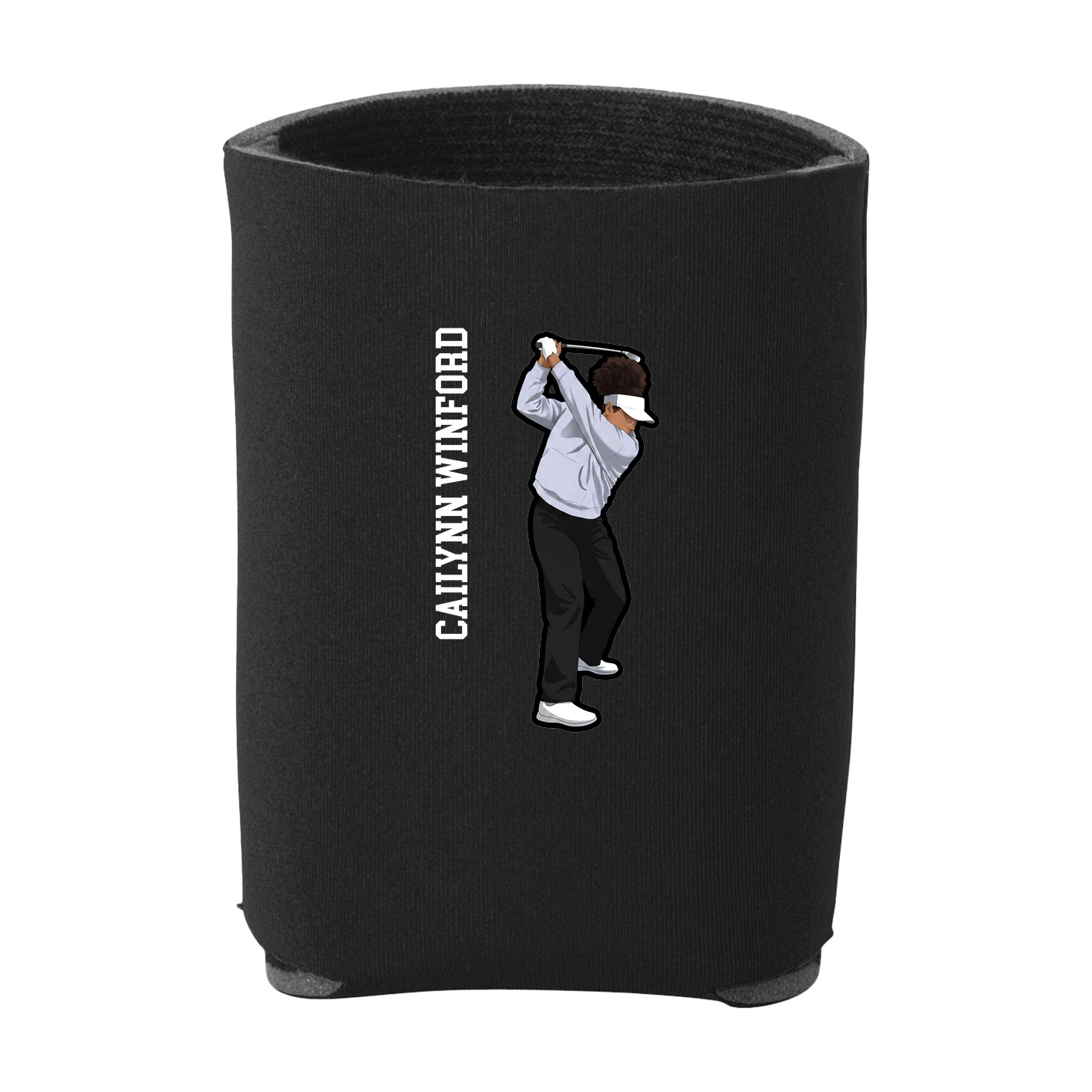 Can Holder — Name Vertical in Black