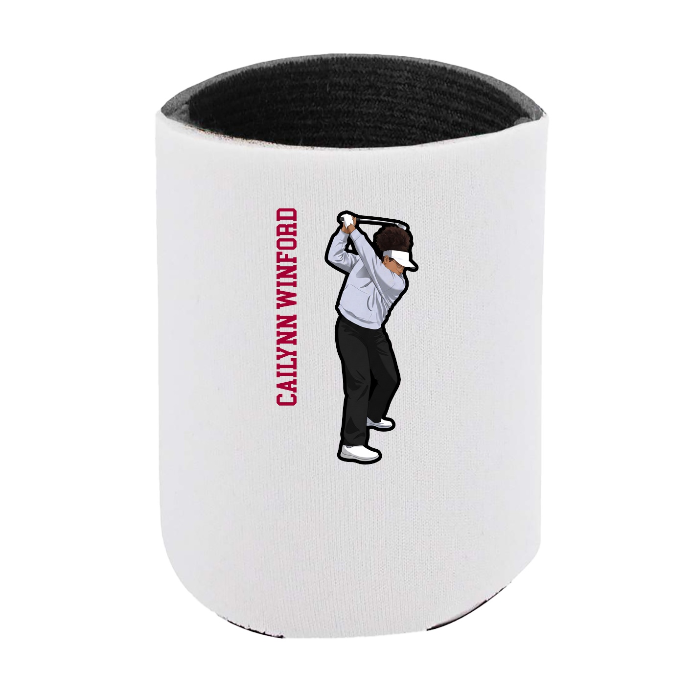 Can Holder — Name Vertical in White