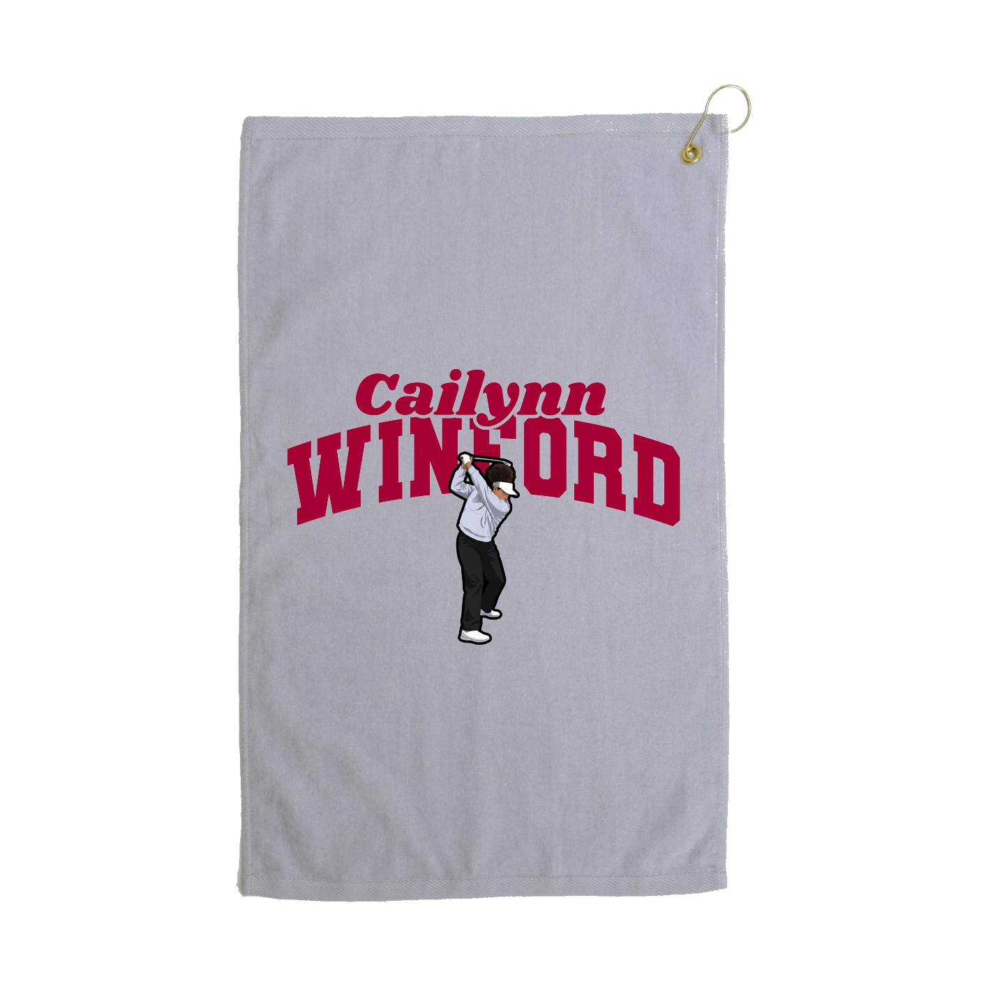 Golf Towel — Signature Arch in Grey