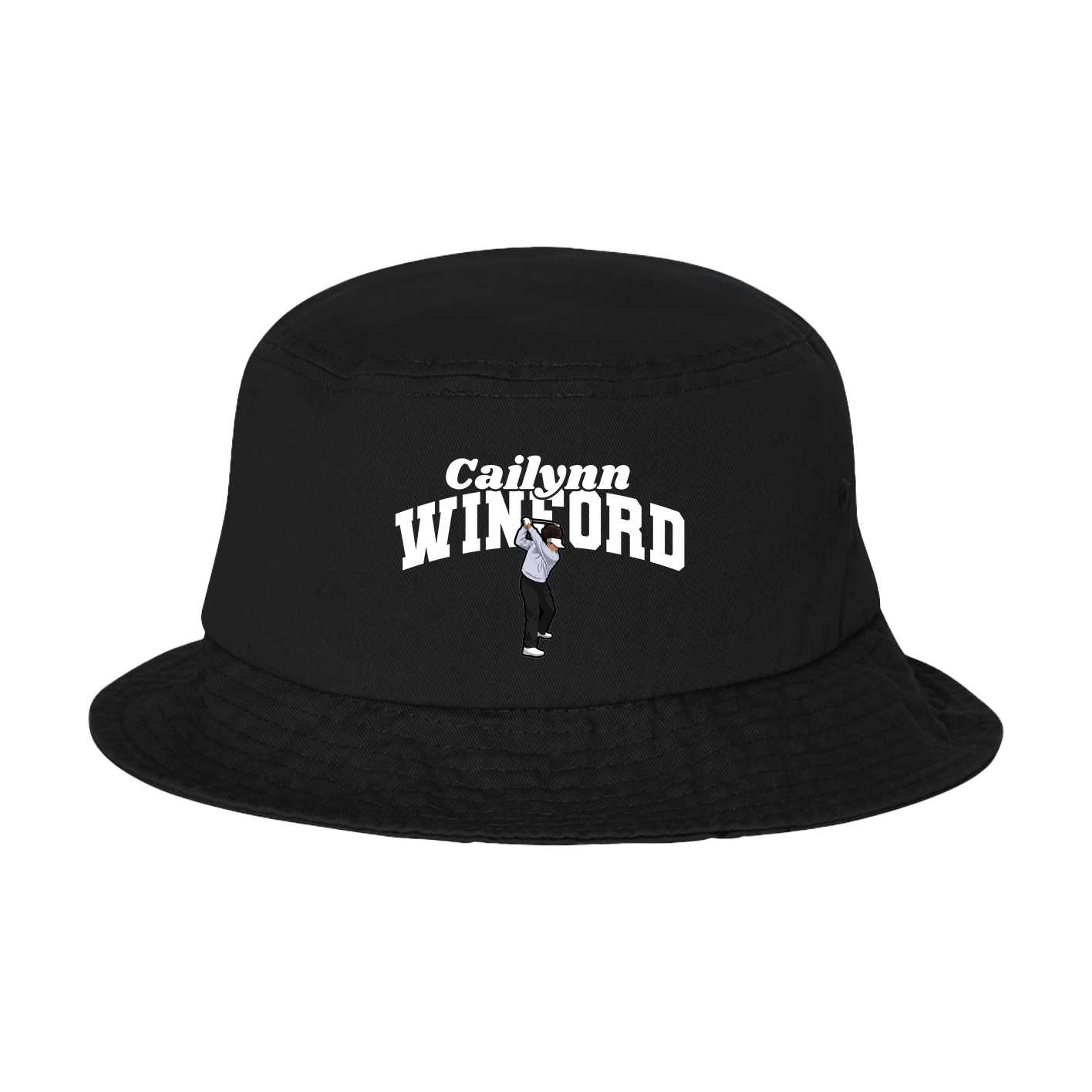 Bucket Cap — Signature Arch in Black