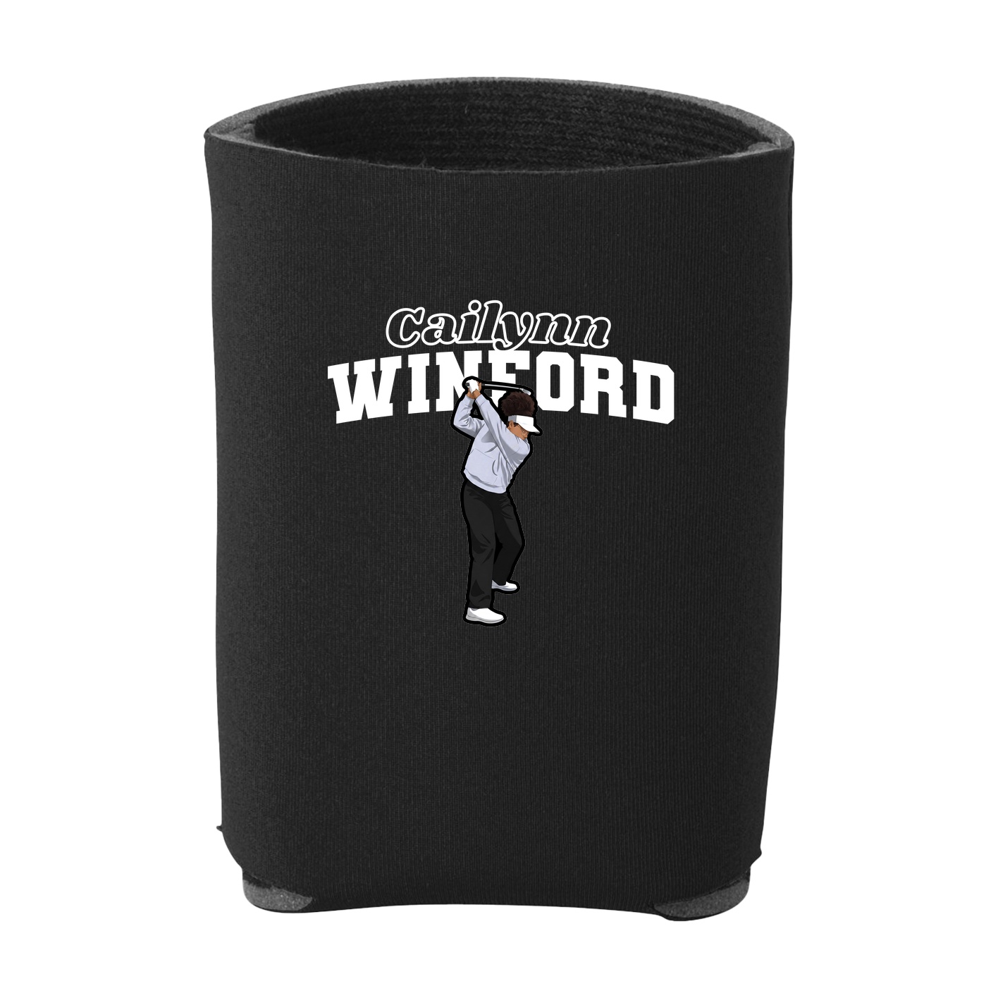 Can Holder — Name Arch in Black