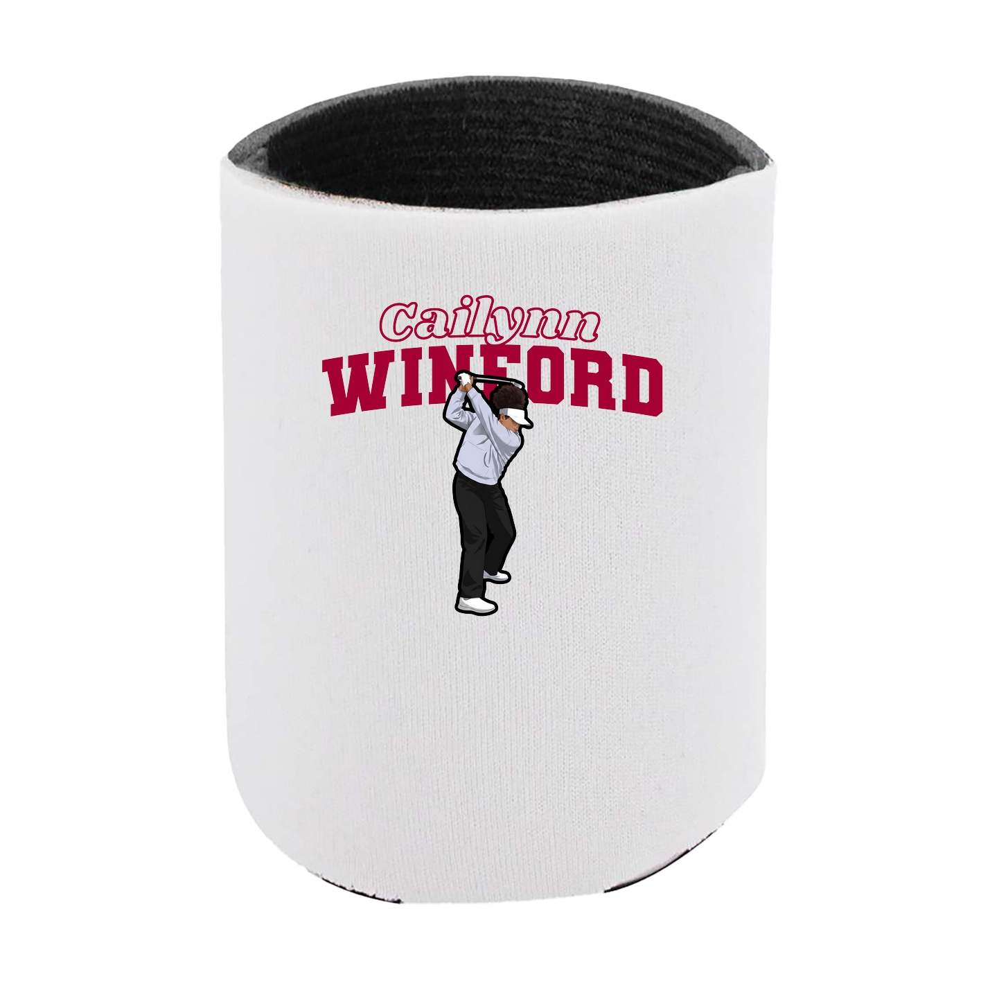 Can Holder — Name Arch in White