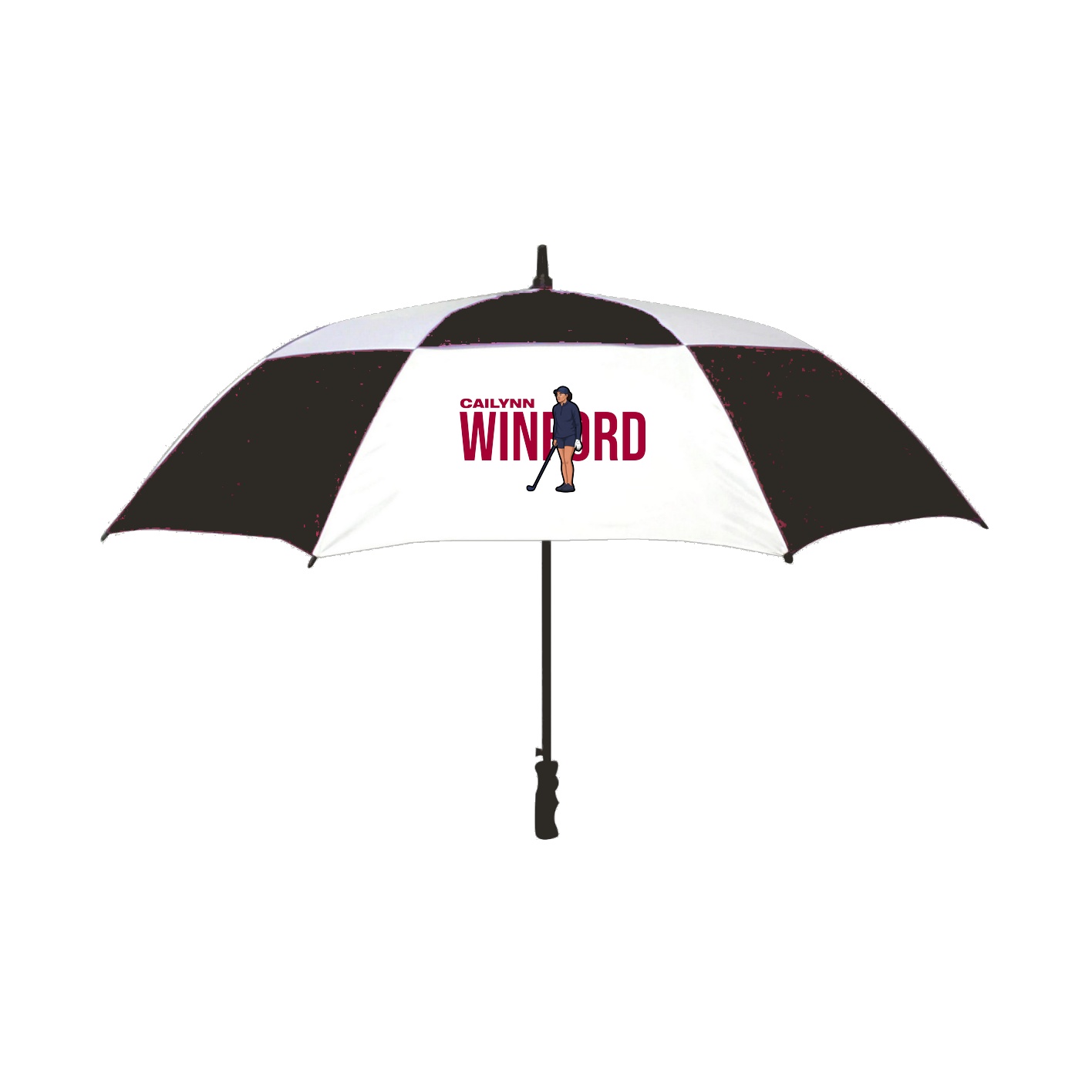 Golf Umbrella — Player Name in Black