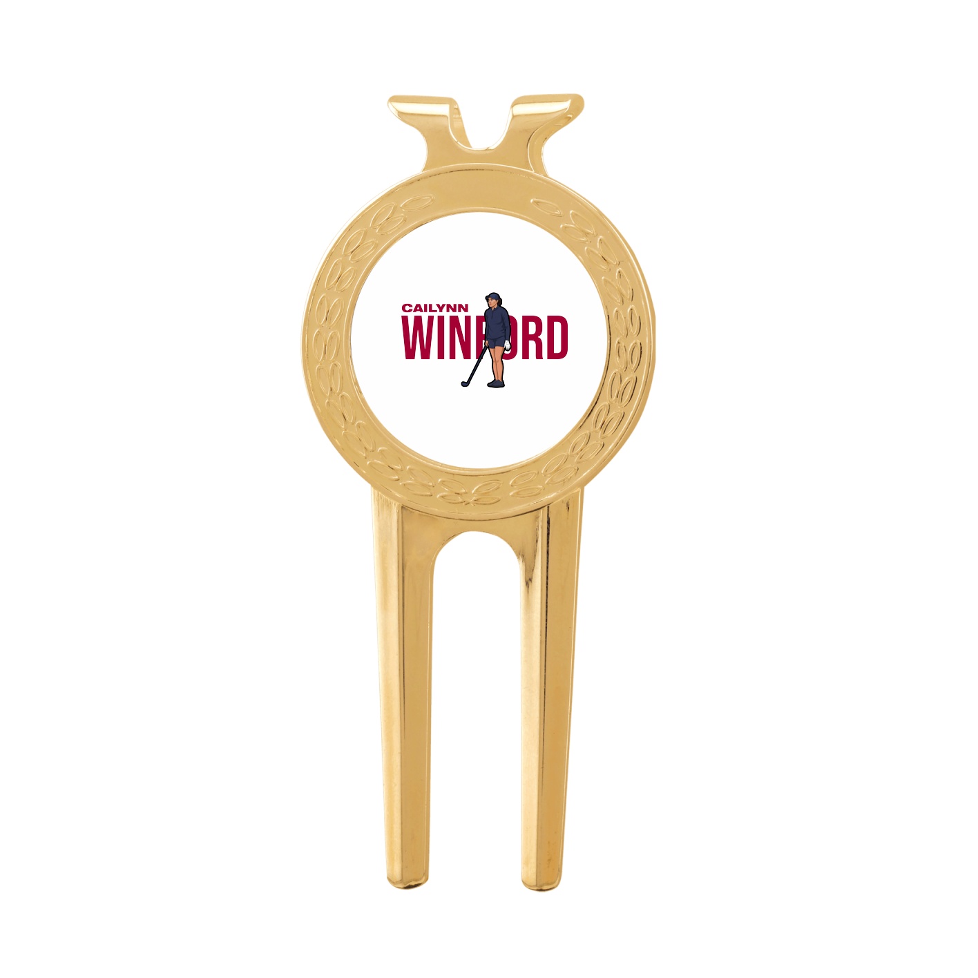Divot Tool with Ball Marker — Player Name in Classic