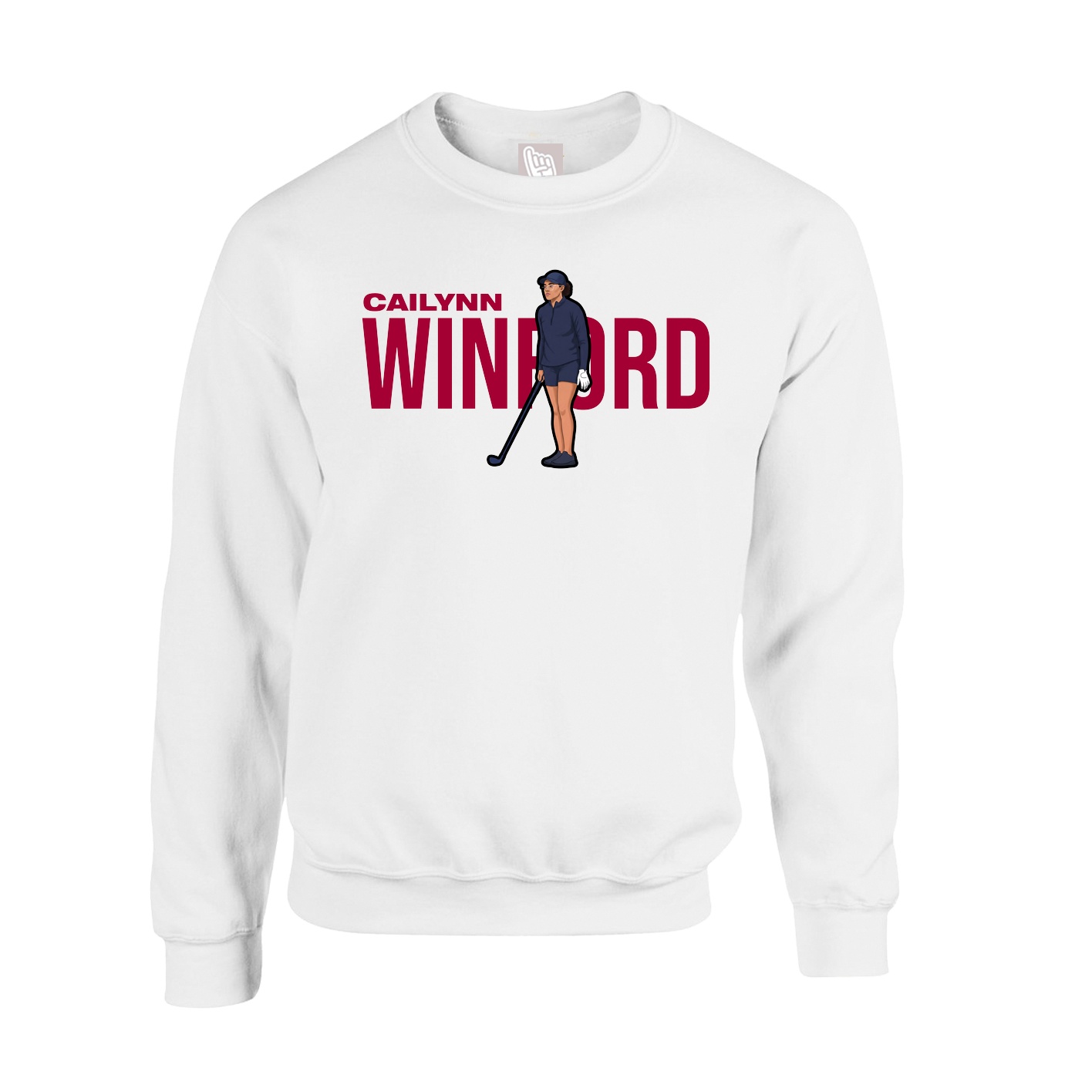 Fleece Crew — Player Name in White