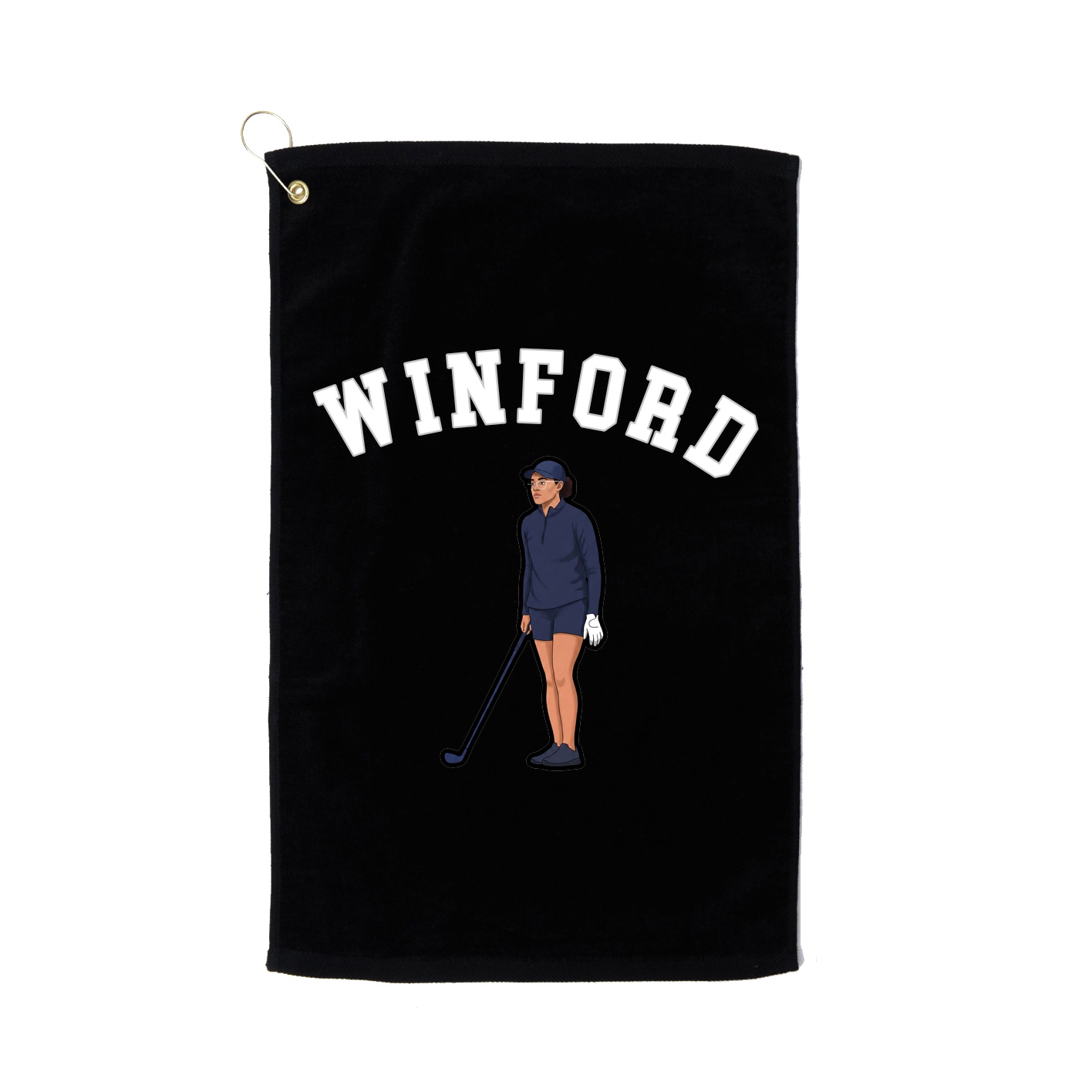 Golf Towel — Shirsey Arch in Black