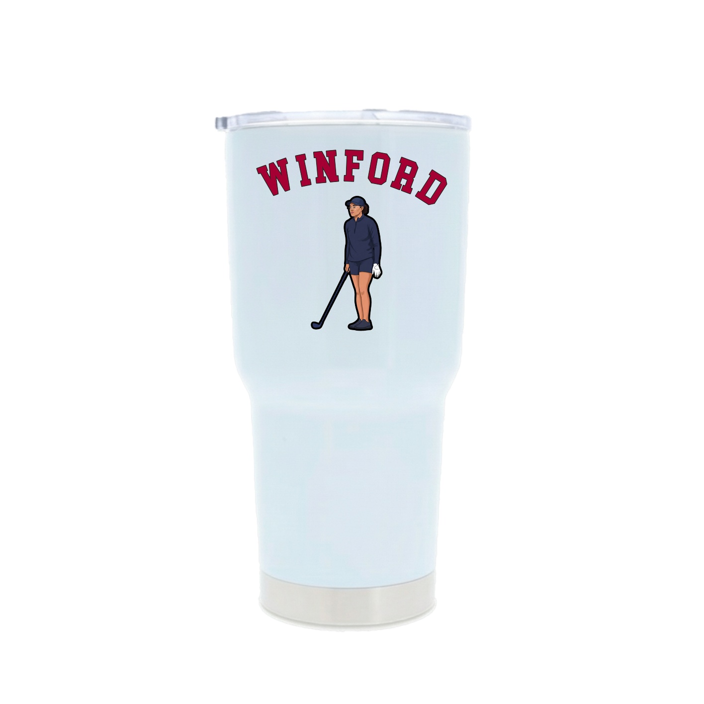 30oz Stainless Steel Tumbler — Shirsey Arch in White