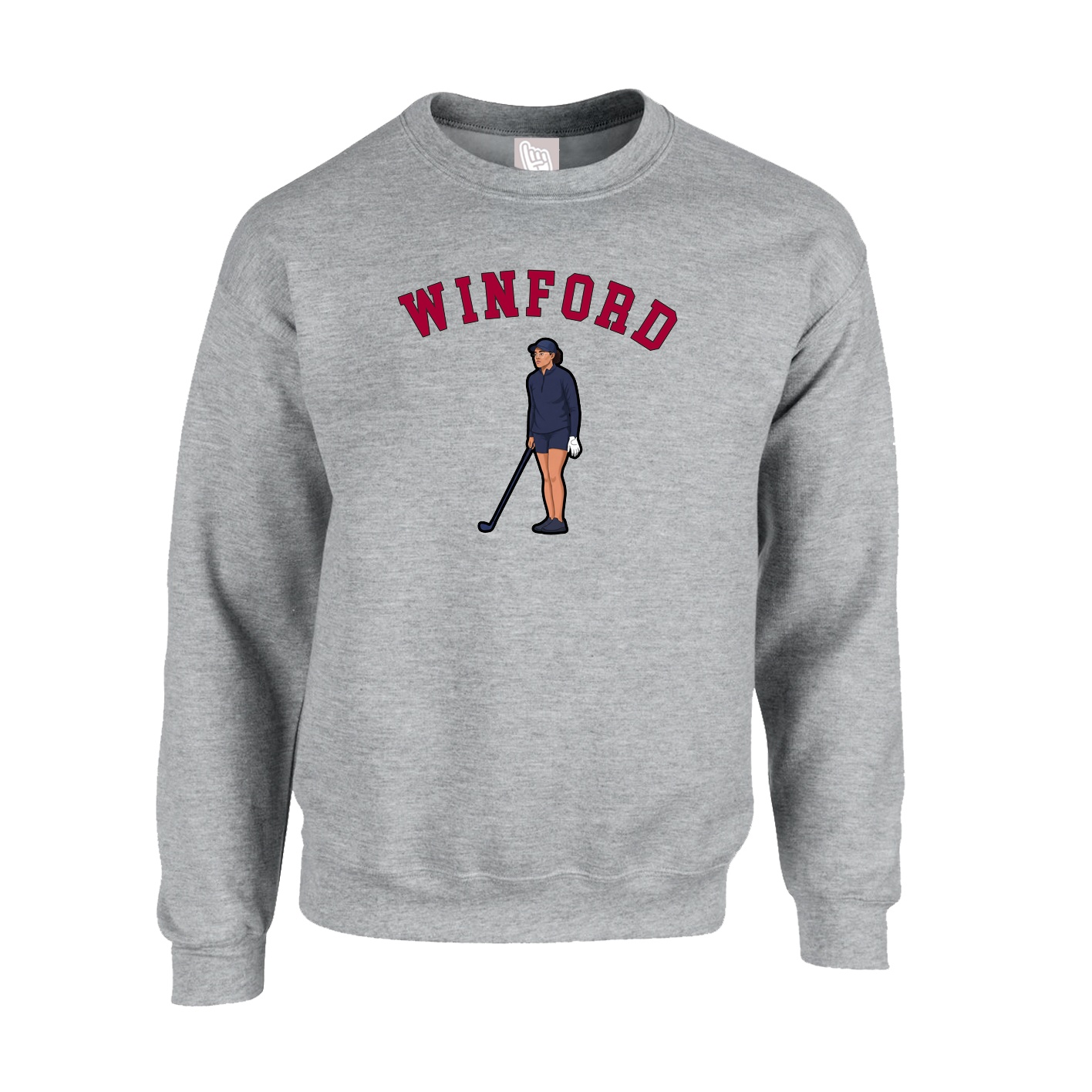Fleece Crew — Shirsey Arch in Grey