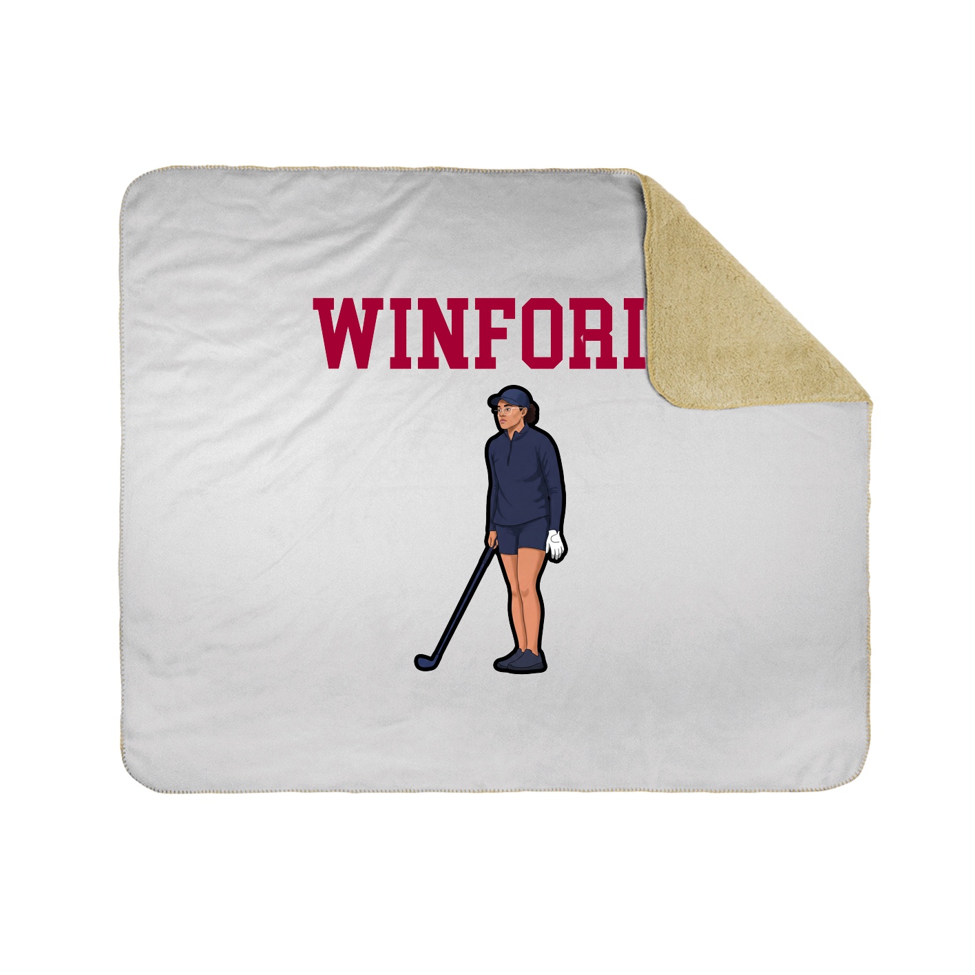 Throw Blanket — Shirsey in White