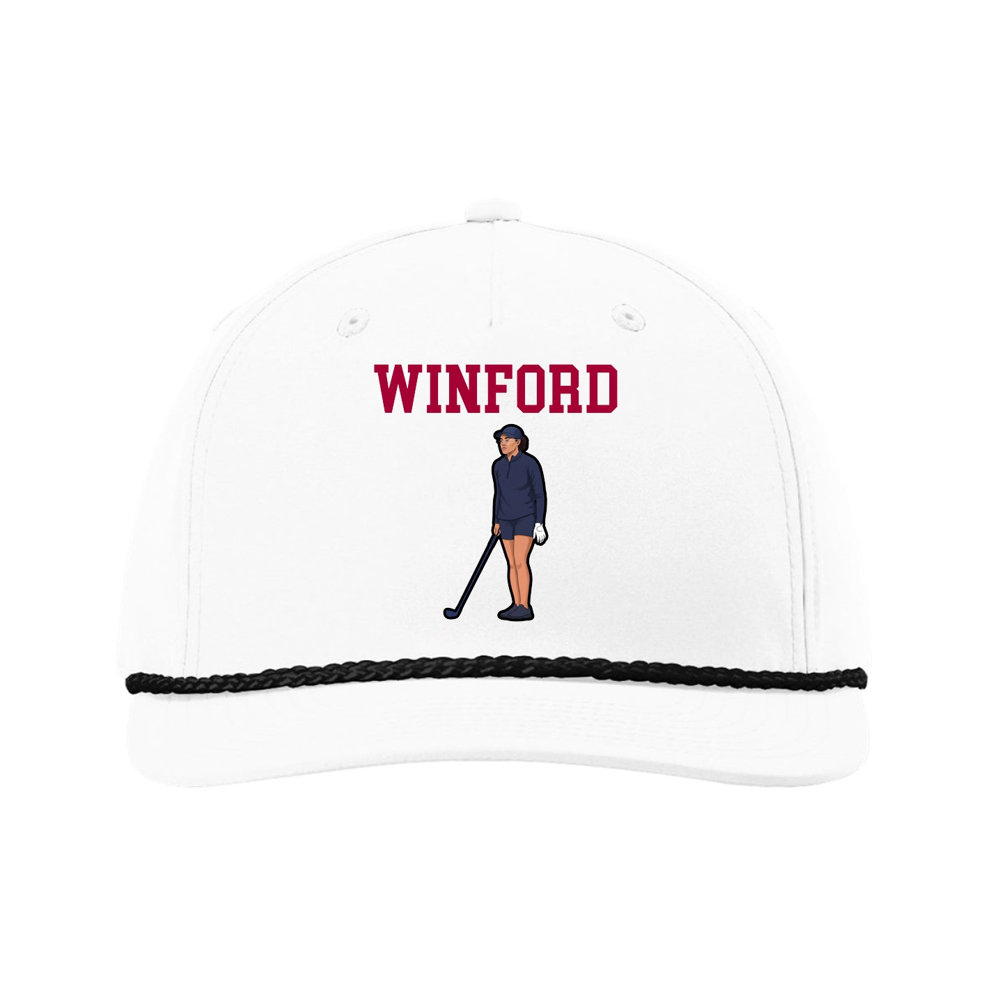Five-Panel Classic Rope Cap — Shirsey in White