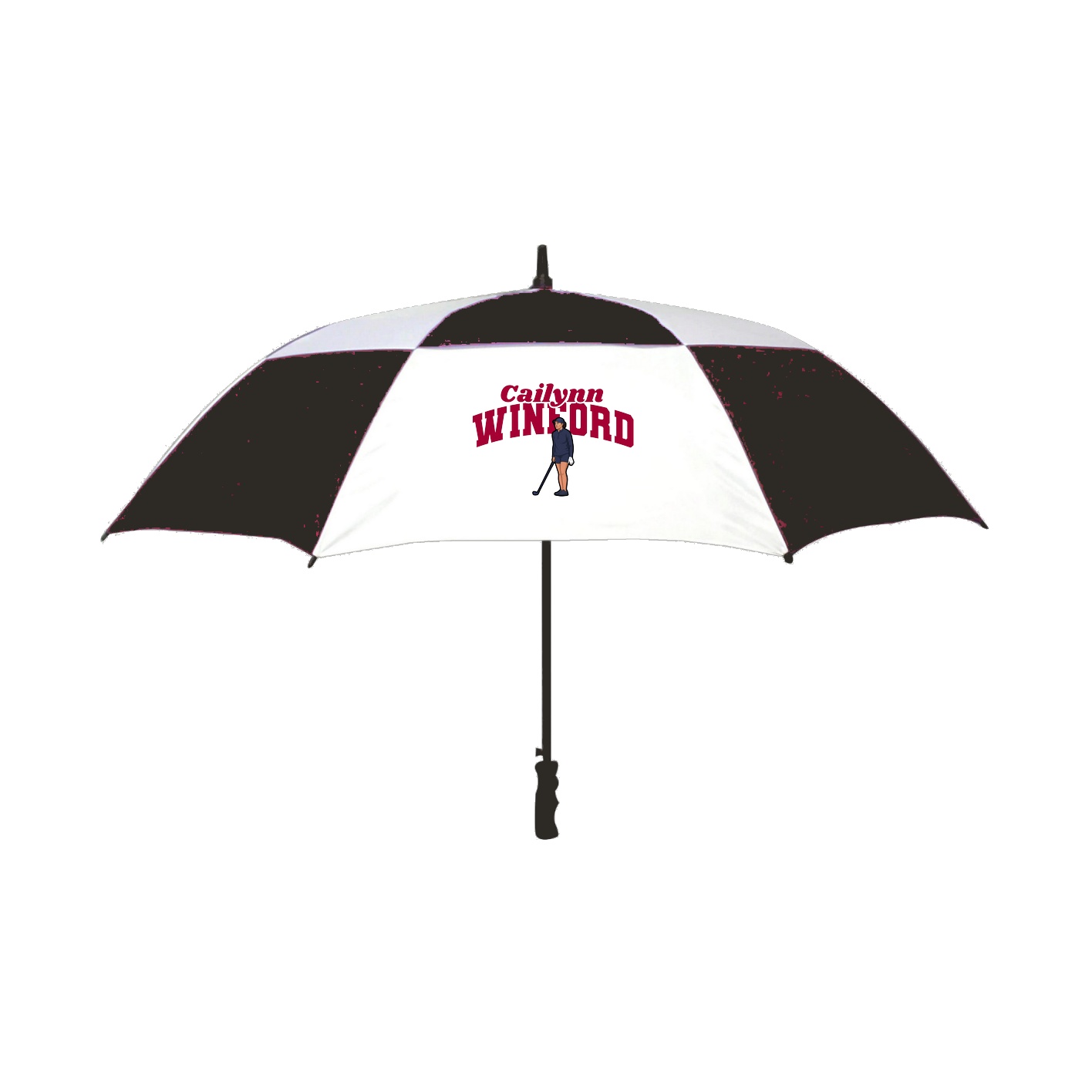Golf Umbrella — Signature Arch in Black
