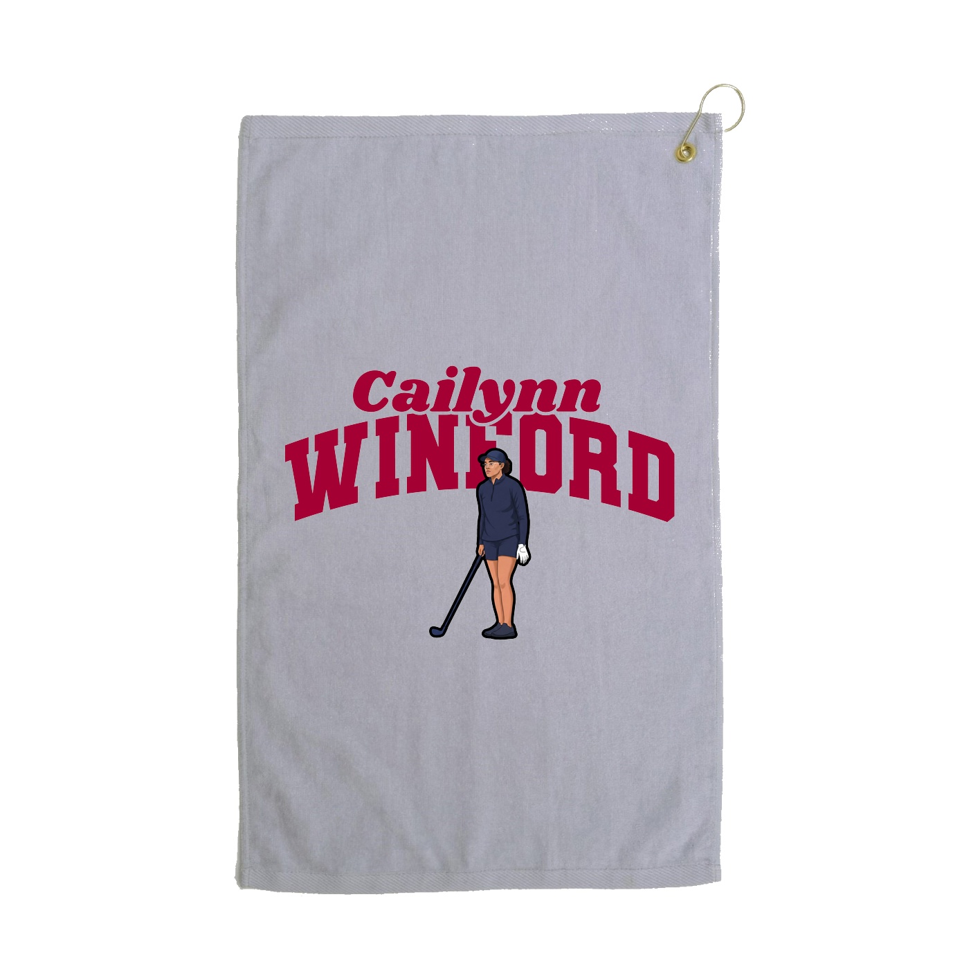 Golf Towel — Signature Arch in Grey