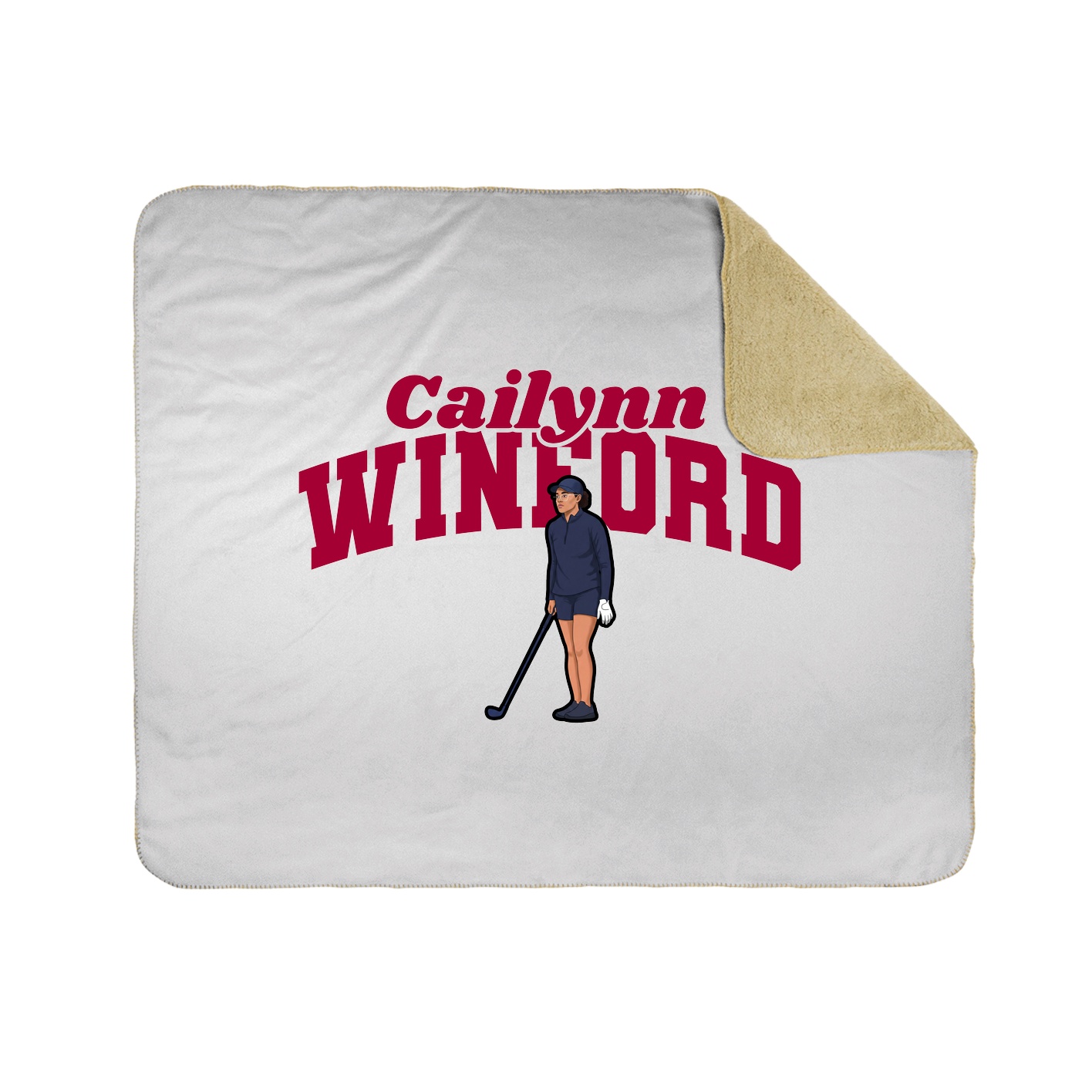 Throw Blanket — Signature Arch in White