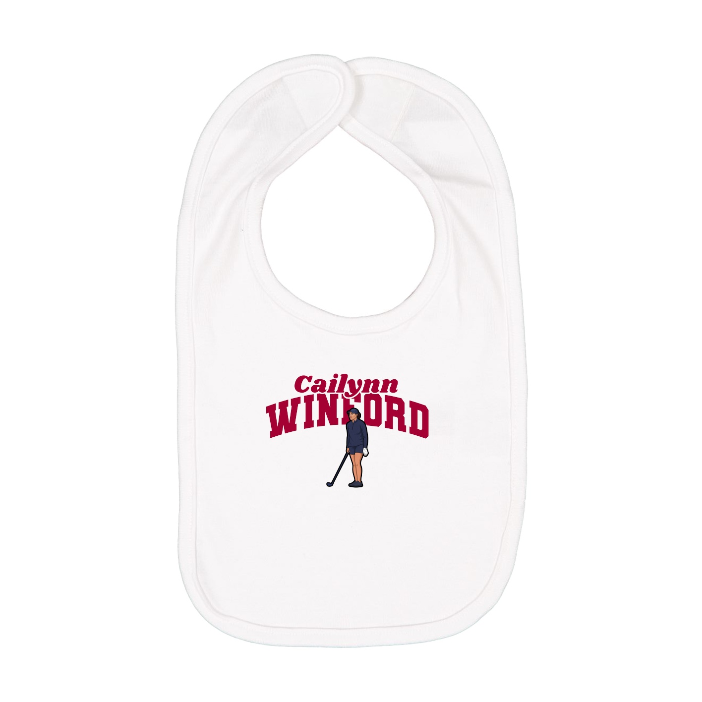 Infant Bib — Signature Arch in White