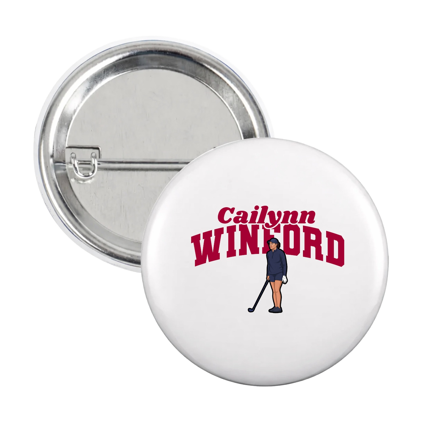 Game Day Button — Signature Arch in White