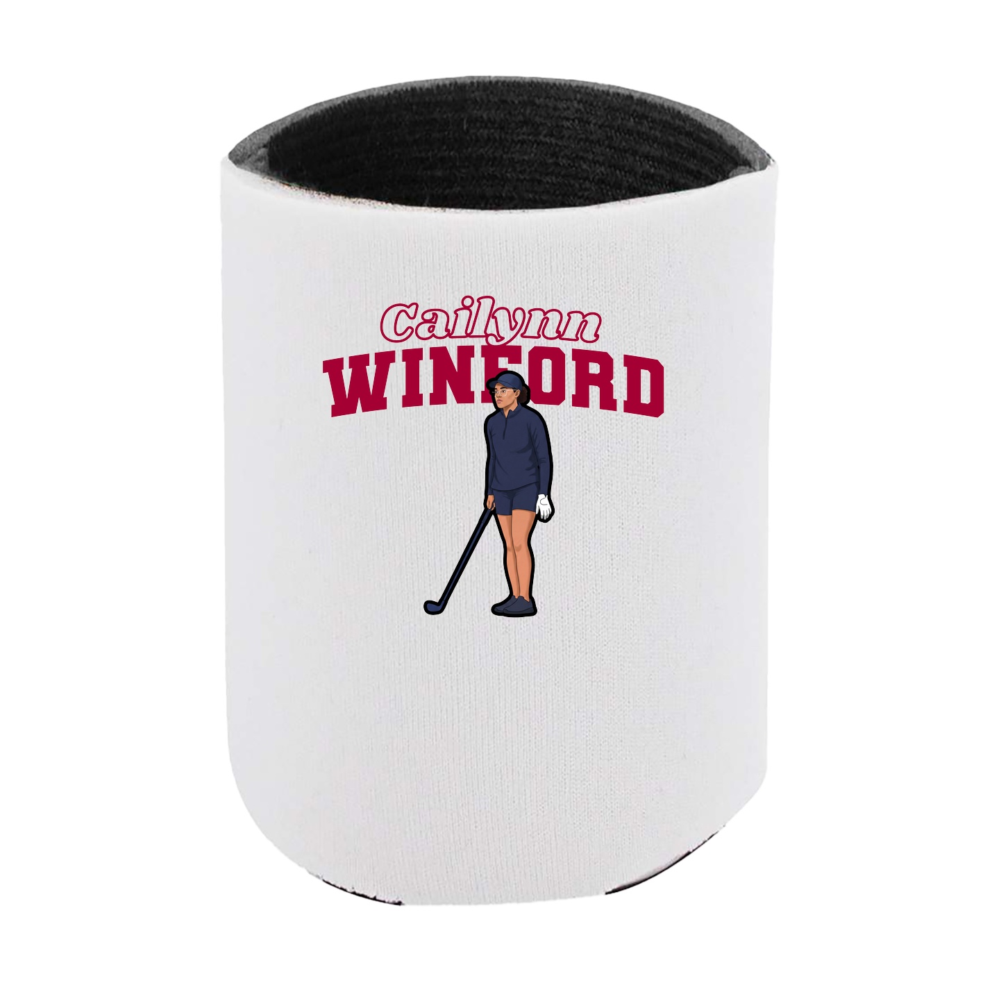 Can Holder — Name Arch in White