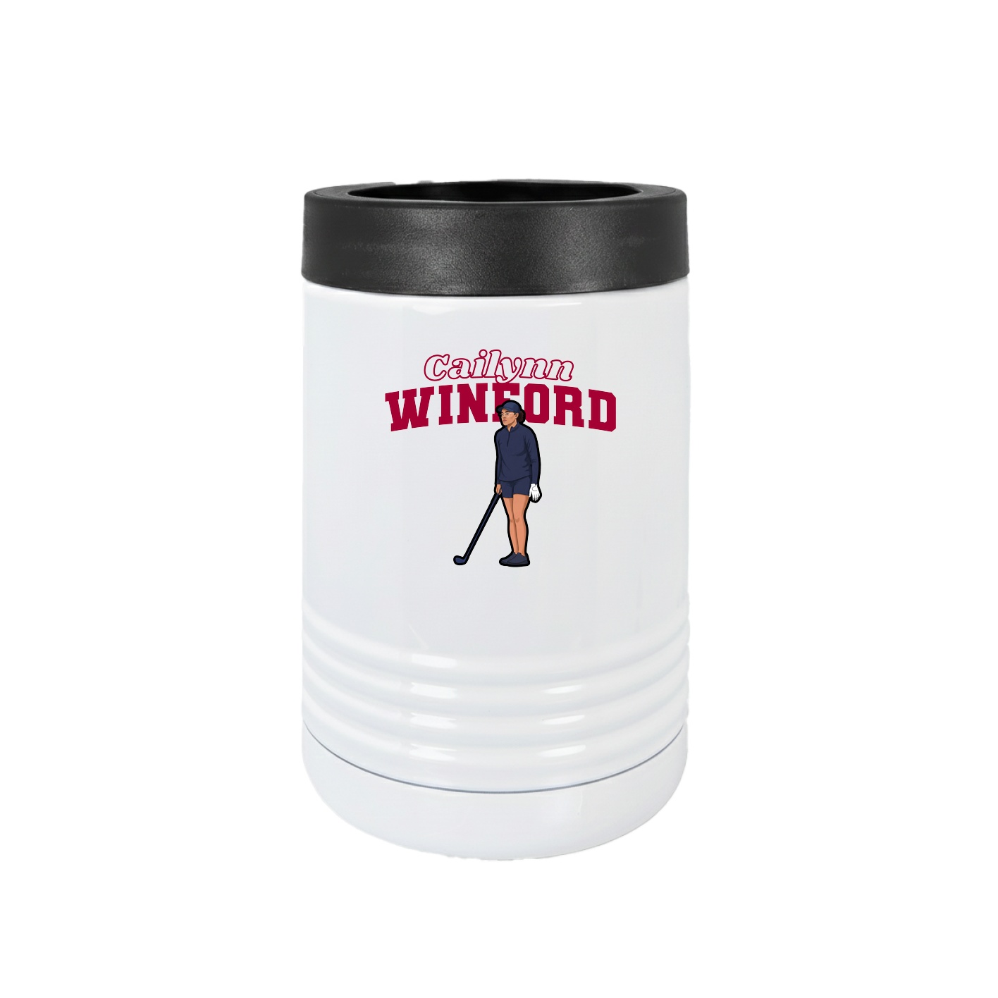 Beverage Holder — Name Arch in White