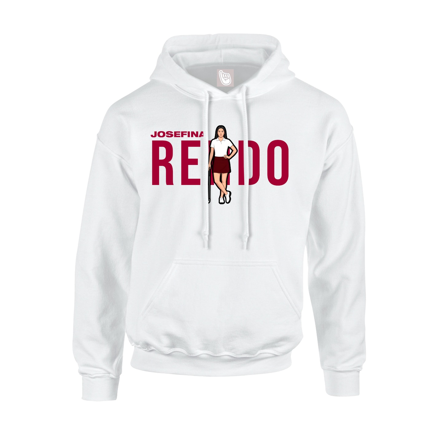 Youth Hoodie — Player Name in White