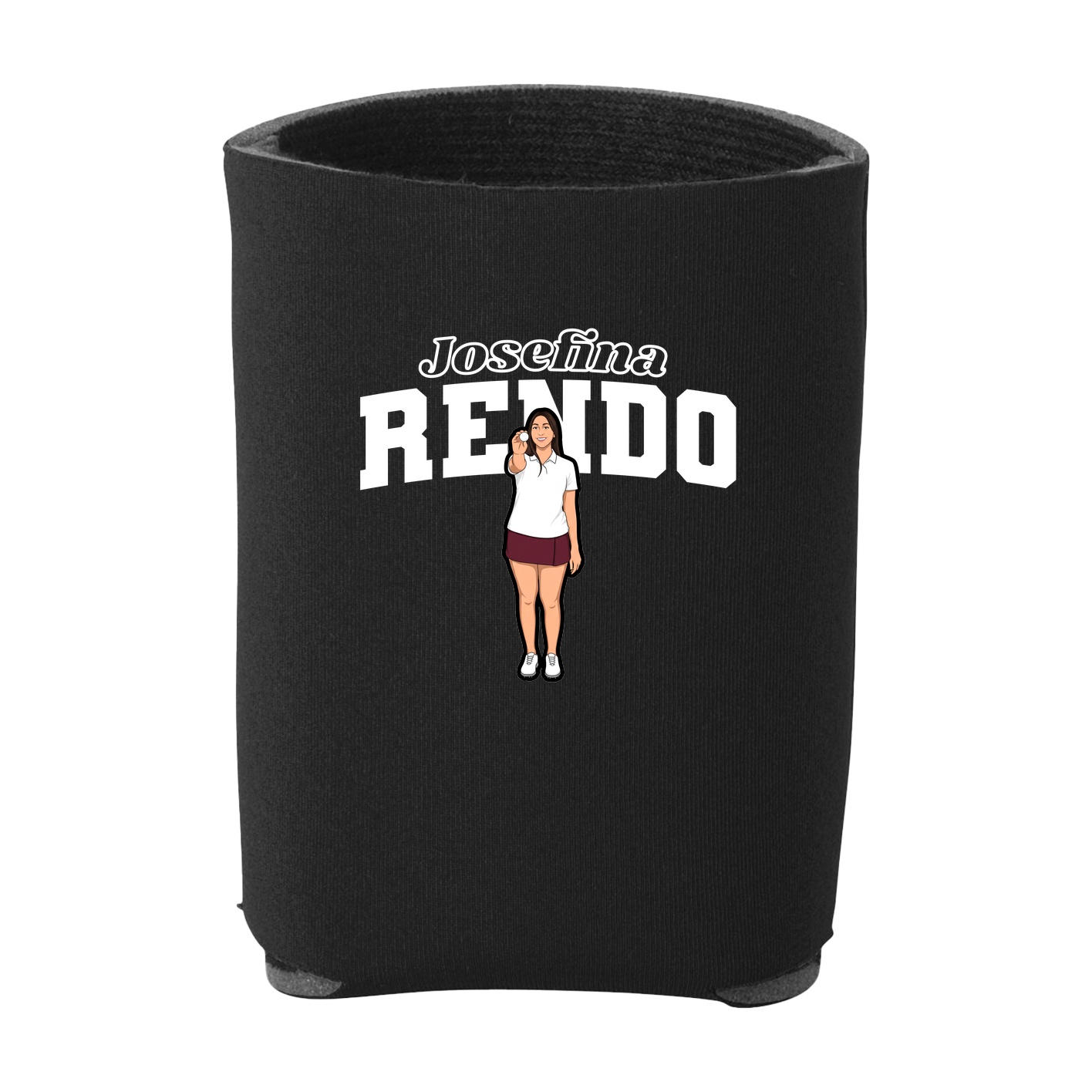 Can Holder — Name Arch in Black