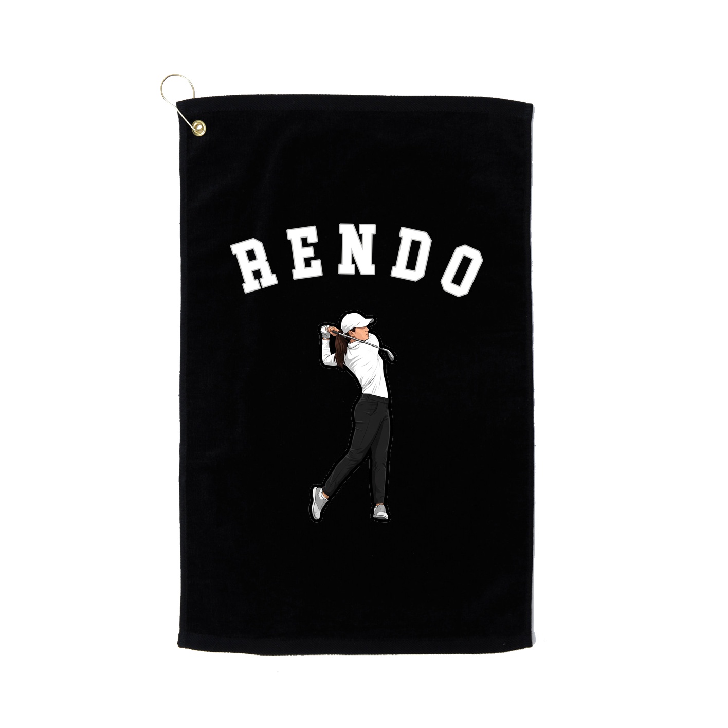 Golf Towel — Shirsey Arch in Black