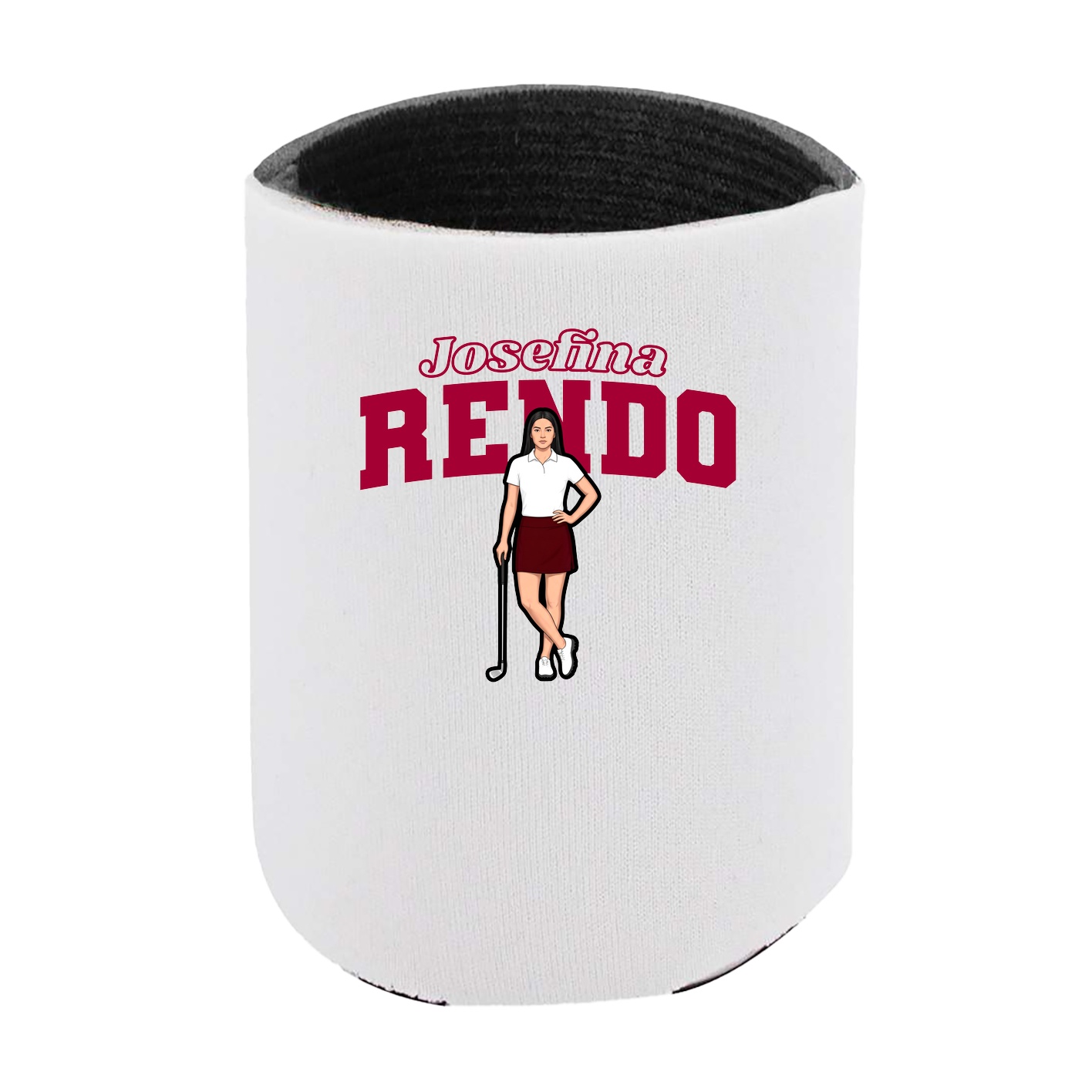 Can Holder — Name Arch in White