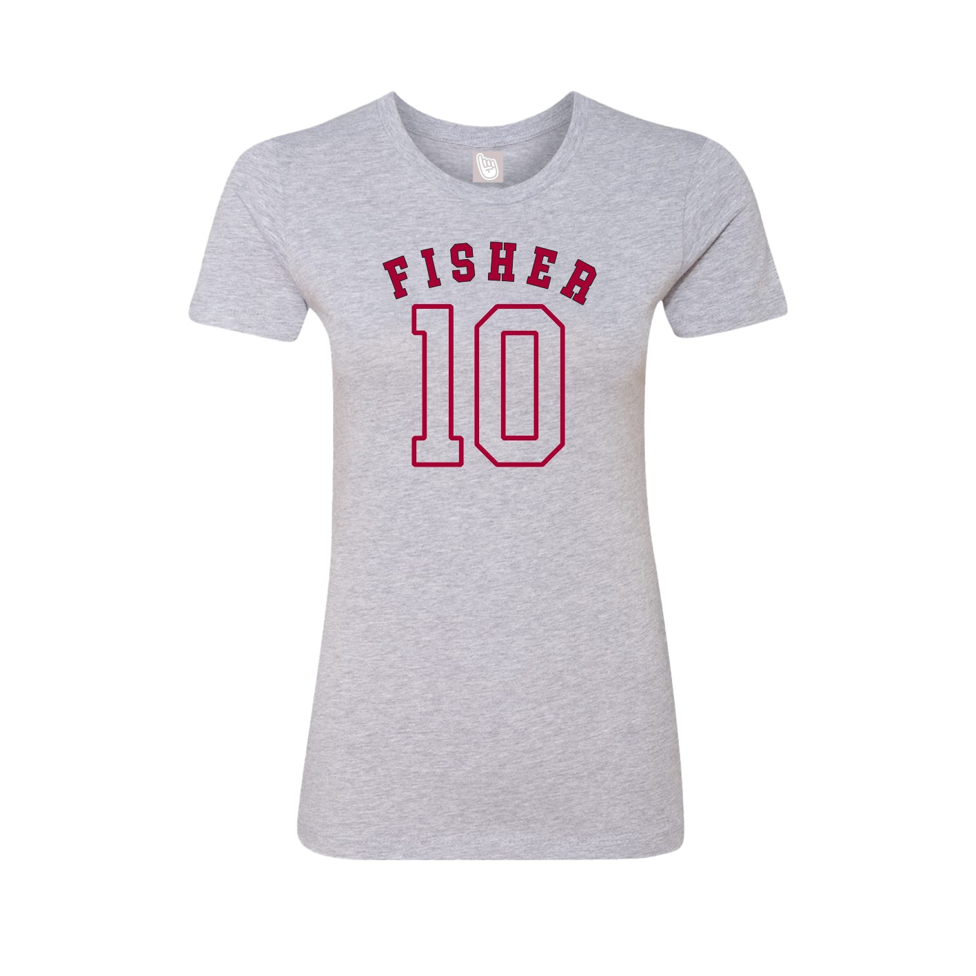 Fitted Women's Tee — Shirsey Arch in Grey
