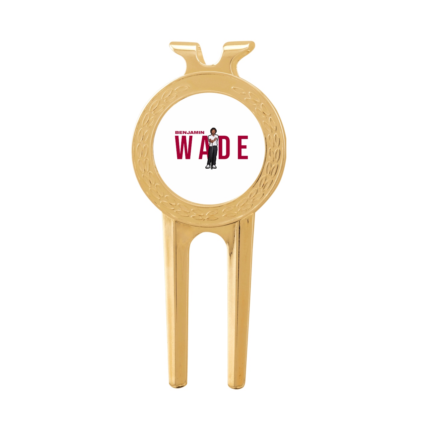 Divot Tool with Ball Marker — Player Name in Classic