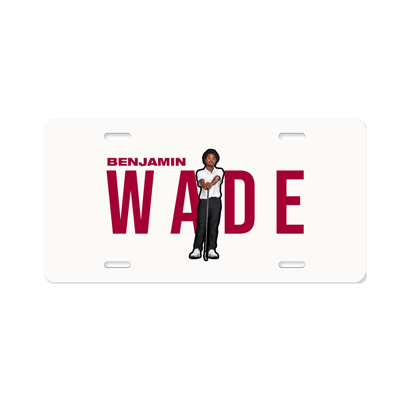 License Plate — Player Name in Classic