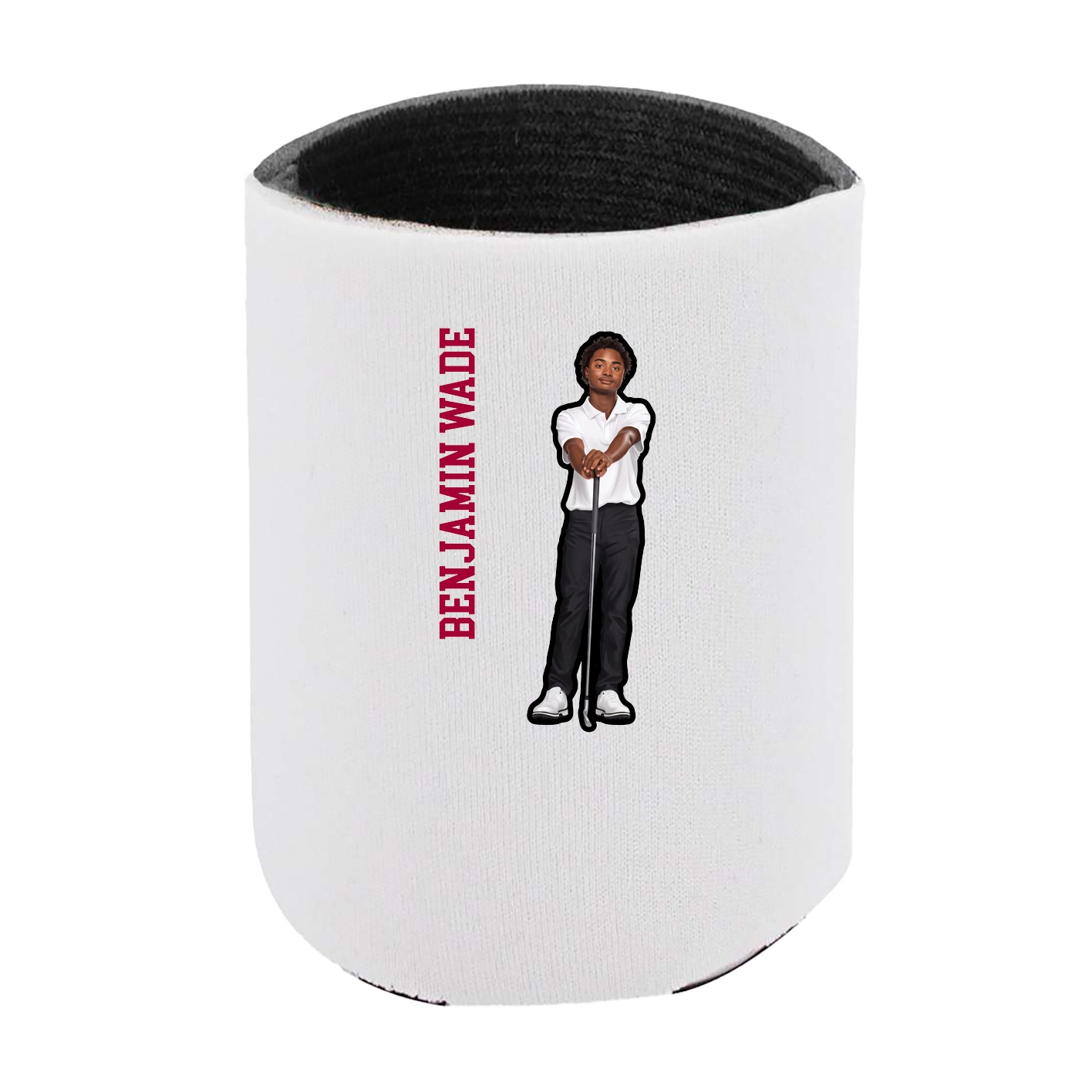 Can Holder — Name Vertical in White