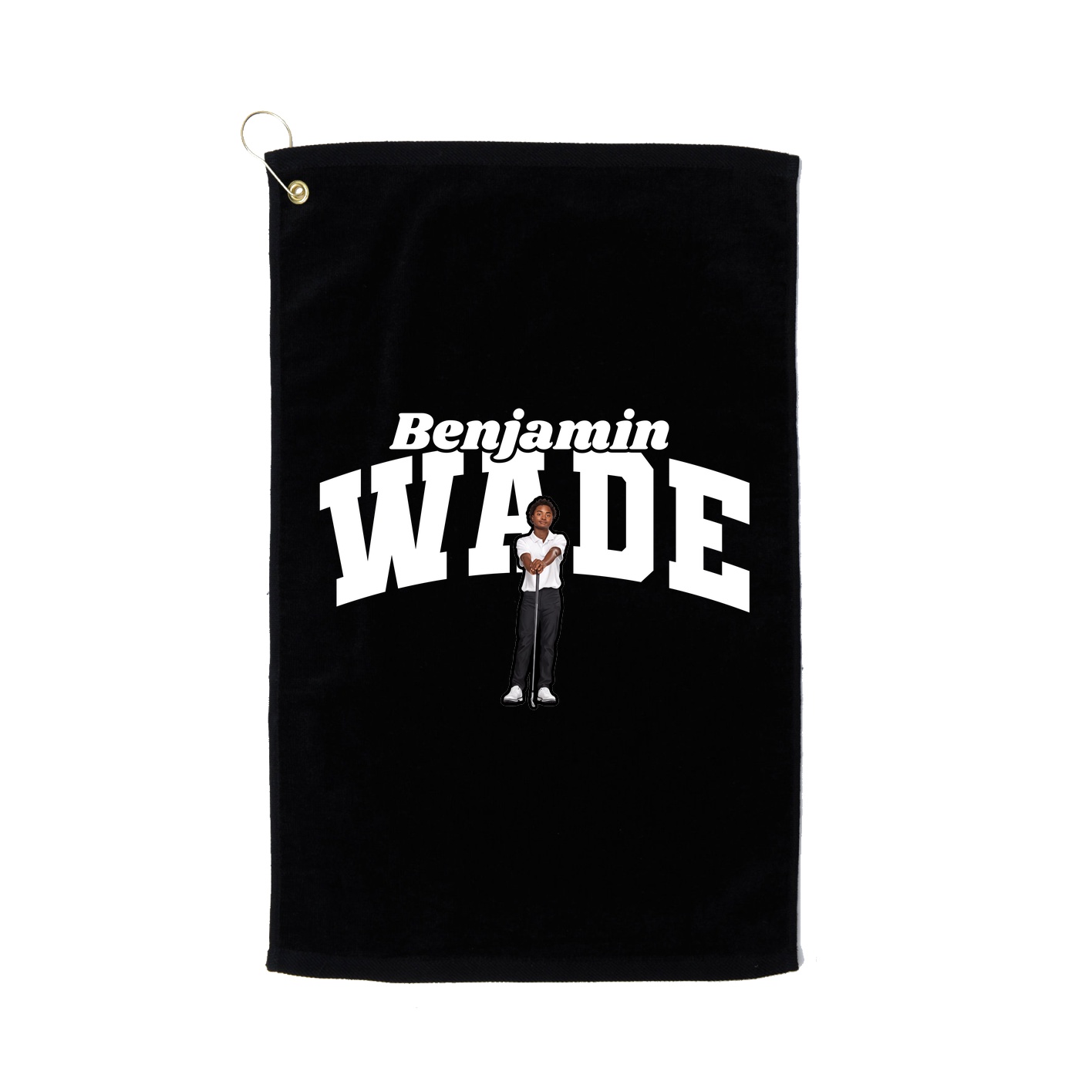 Golf Towel — Signature Arch in Black