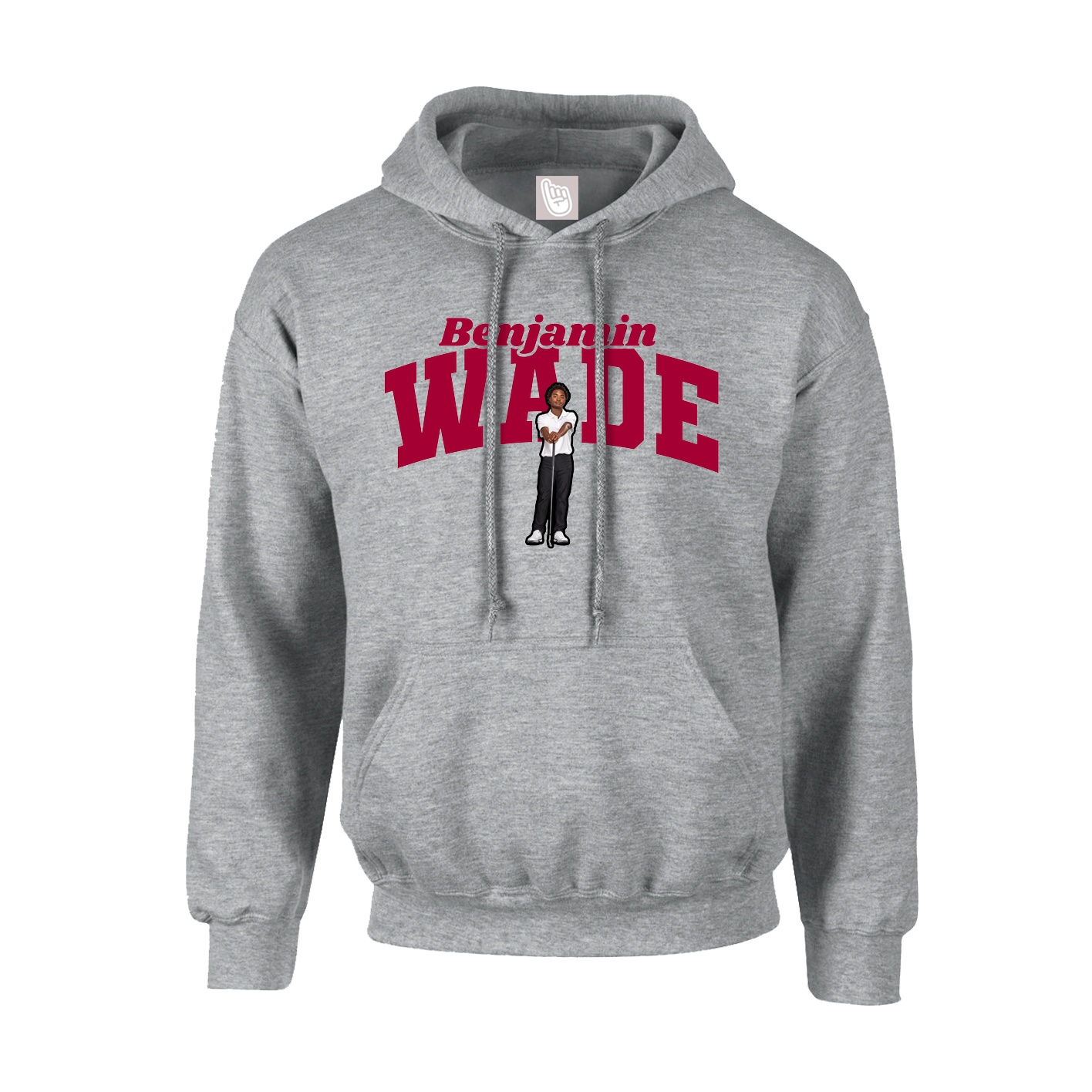 Youth Hoodie — Signature Arch in Grey