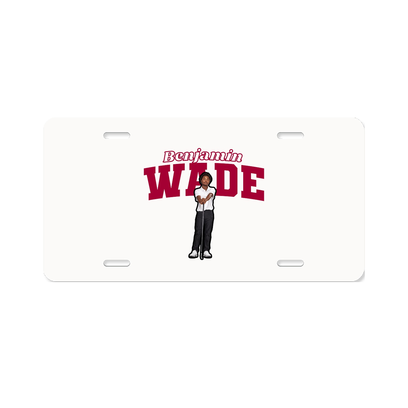 License Plate — Name Arch in Classic