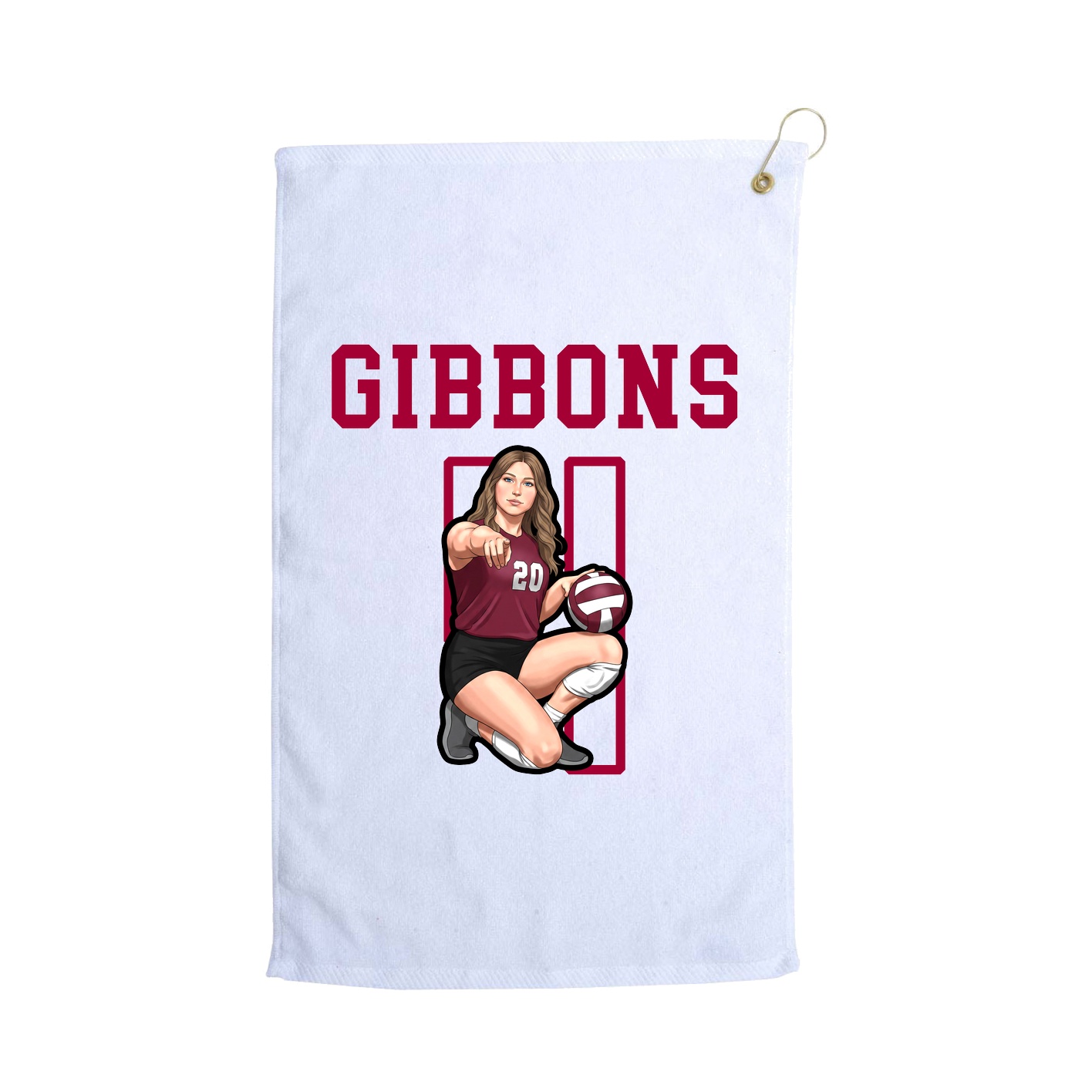 Golf Towel — Shirsey in White