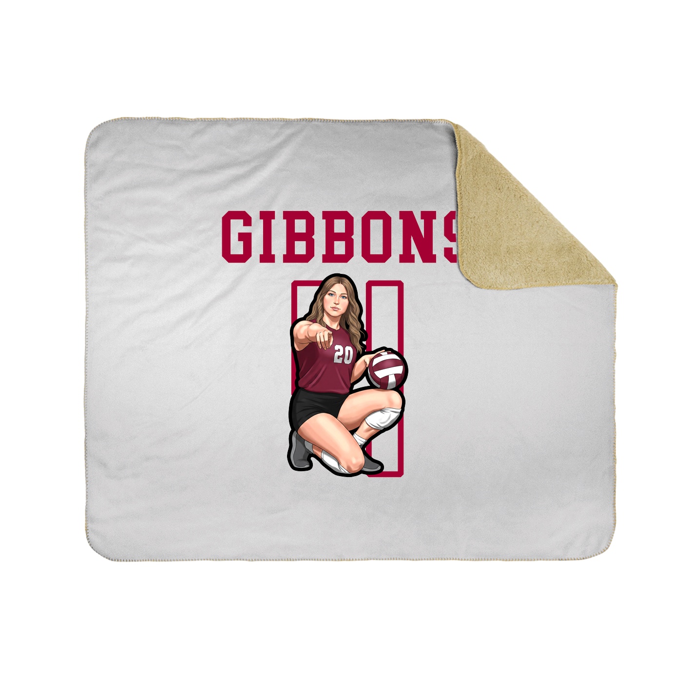 Throw Blanket — Shirsey in White