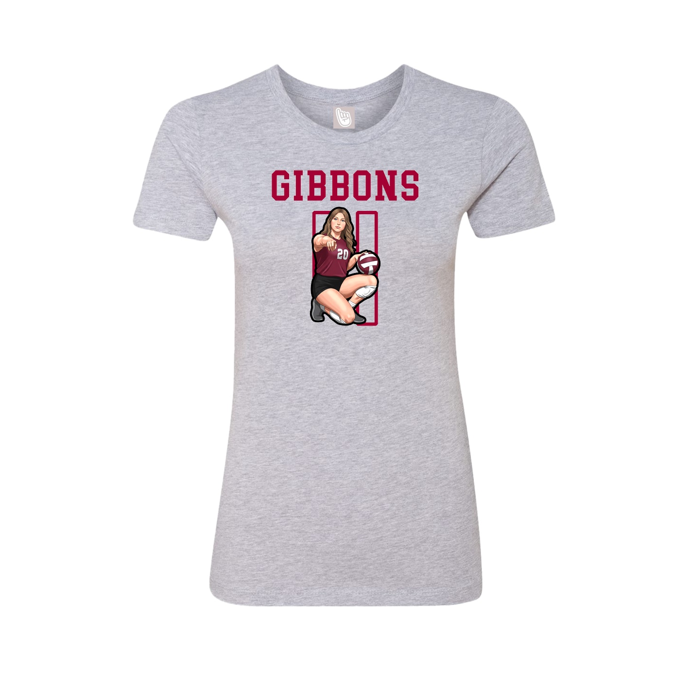 Fitted Women's Tee — Shirsey in Grey