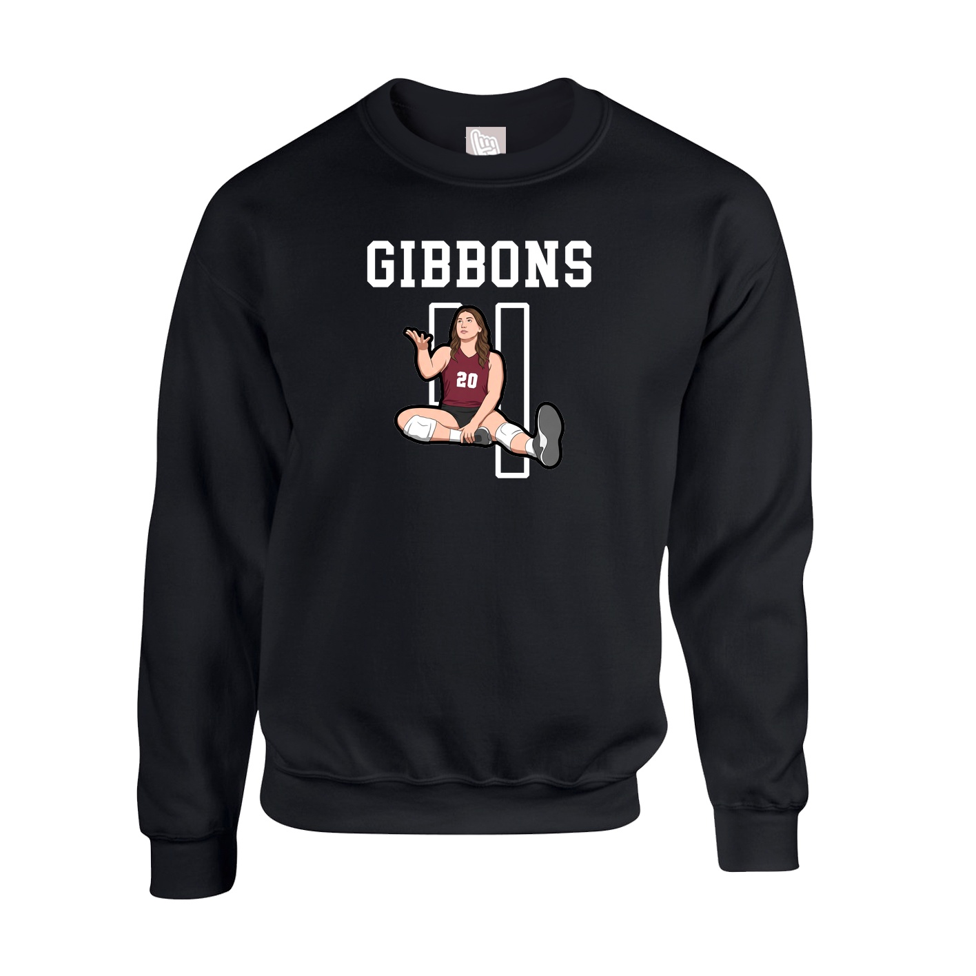 Fleece Crew — Shirsey in Black