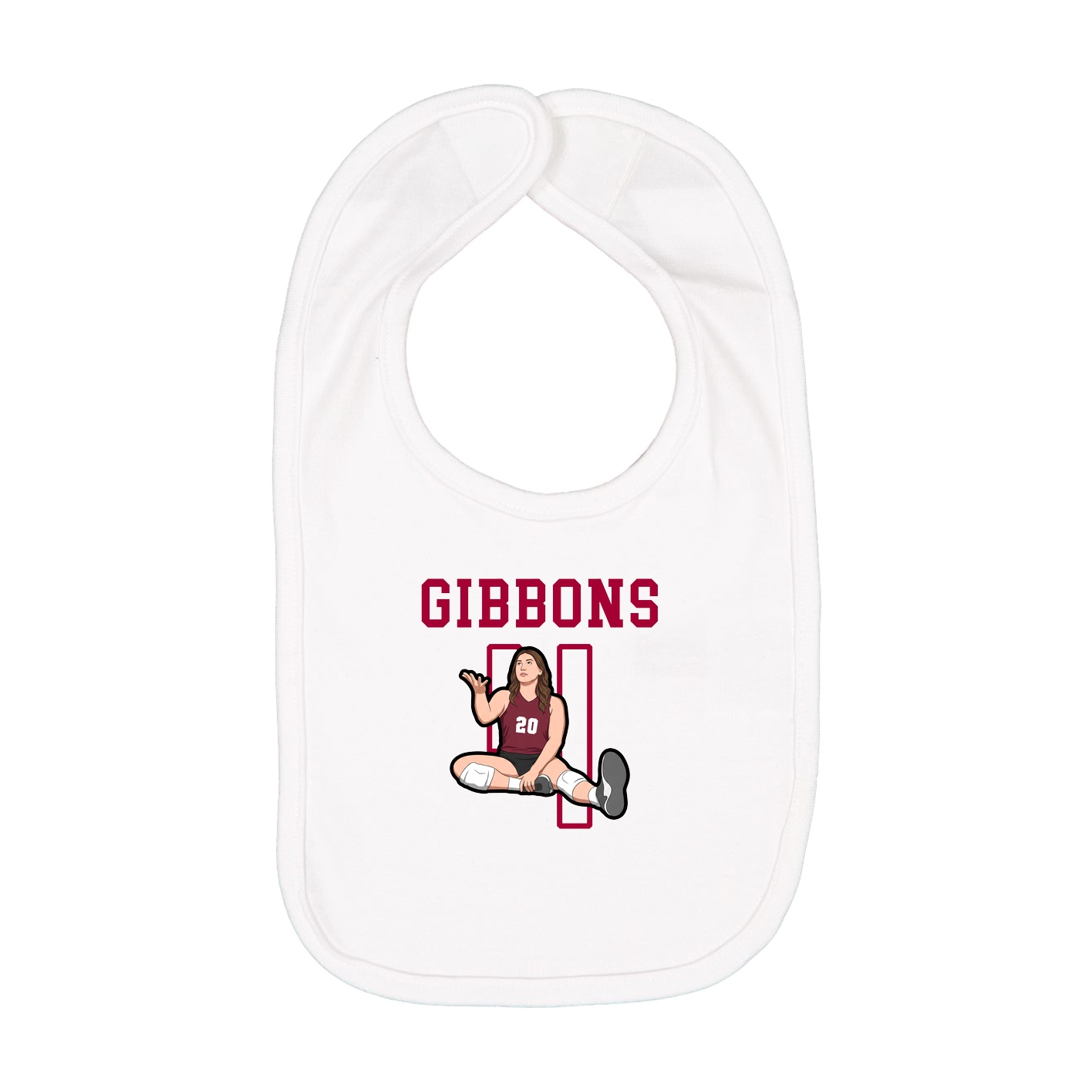 Infant Bib — Shirsey in White
