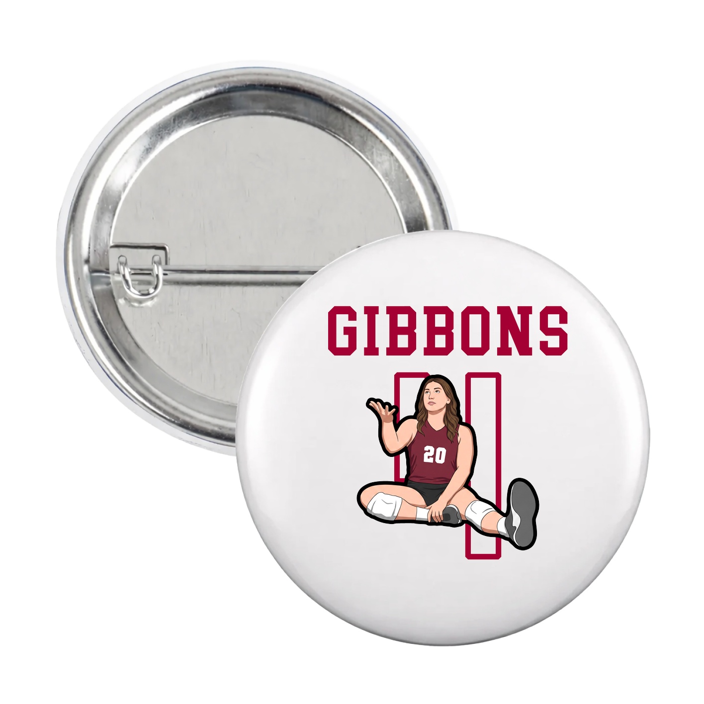 Game Day Button — Shirsey in White
