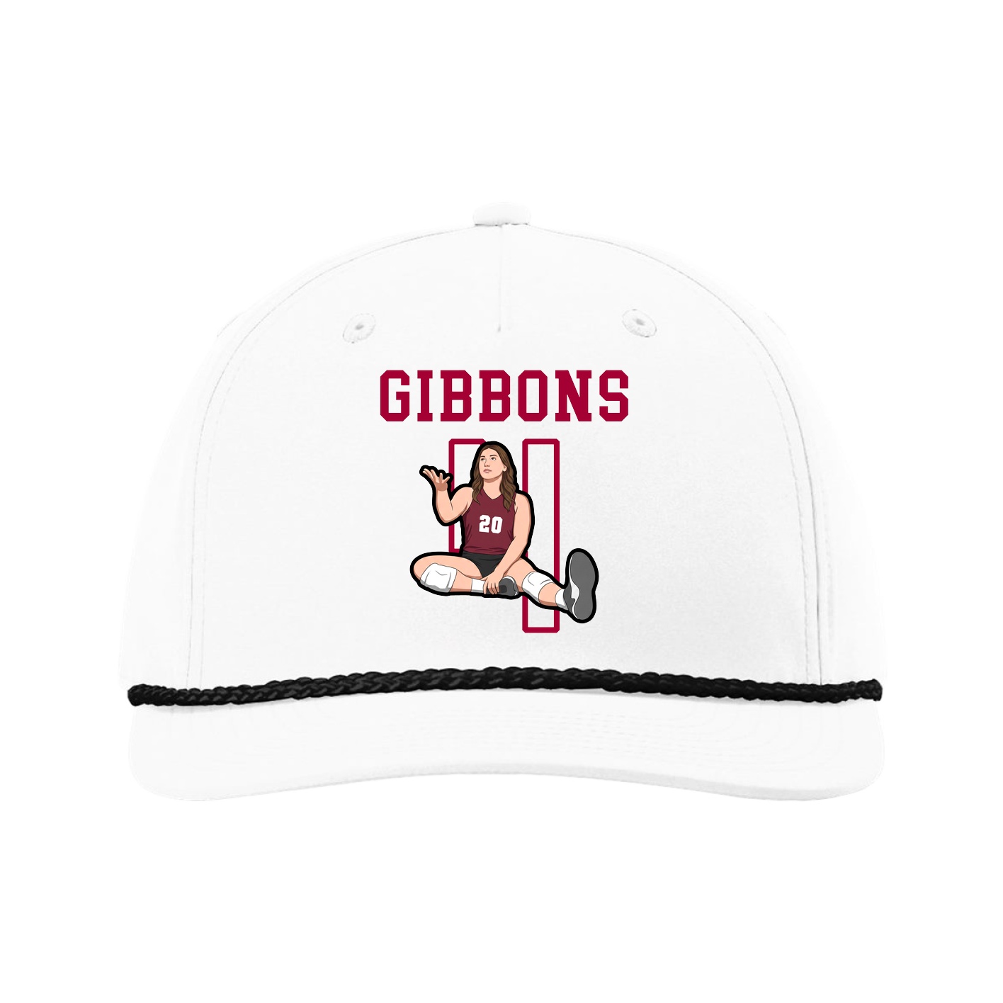 Five-Panel Classic Rope Cap — Shirsey in White