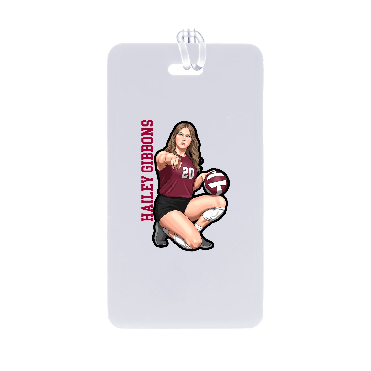 Bag Tag — Name Vertical in Classic