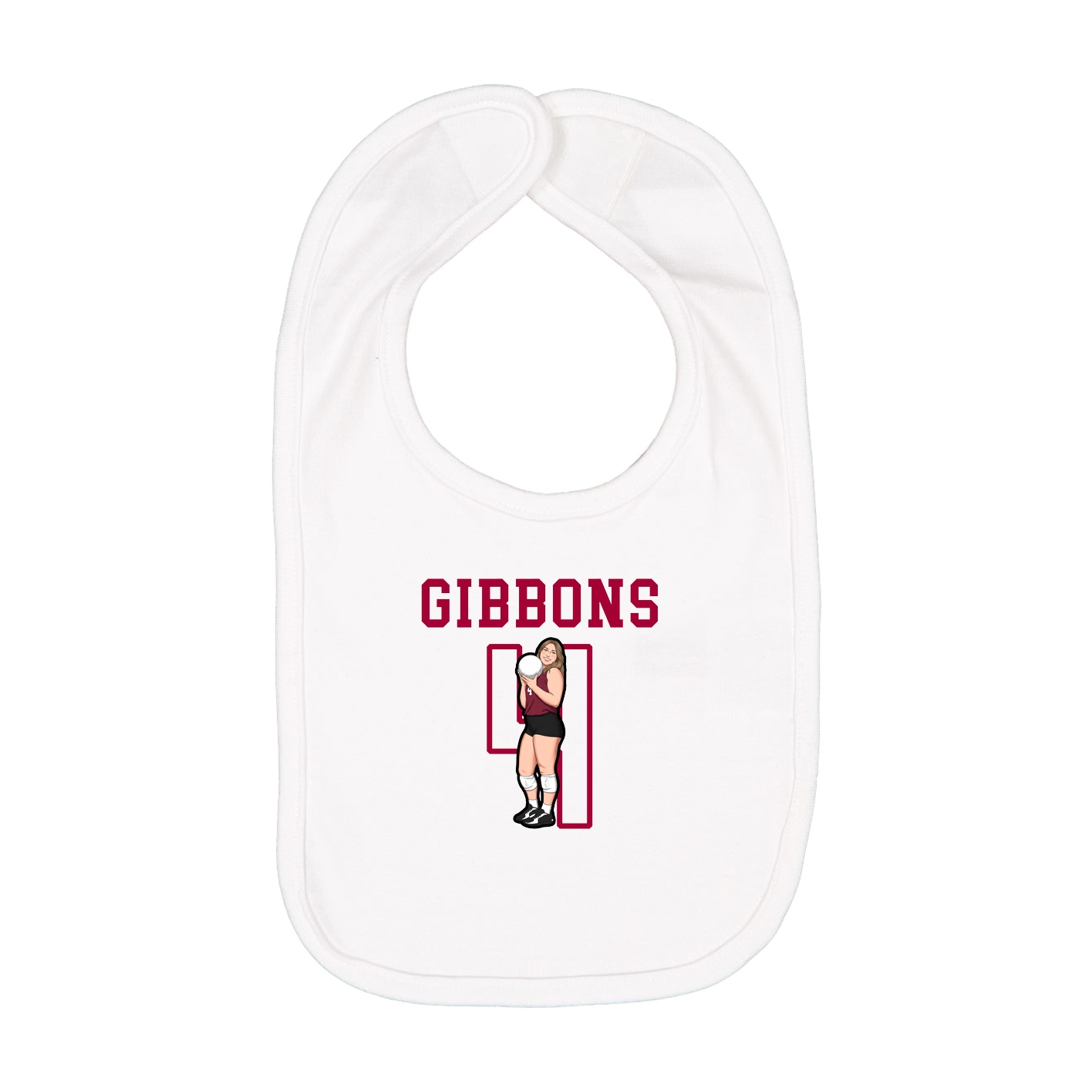 Infant Bib — Shirsey in White