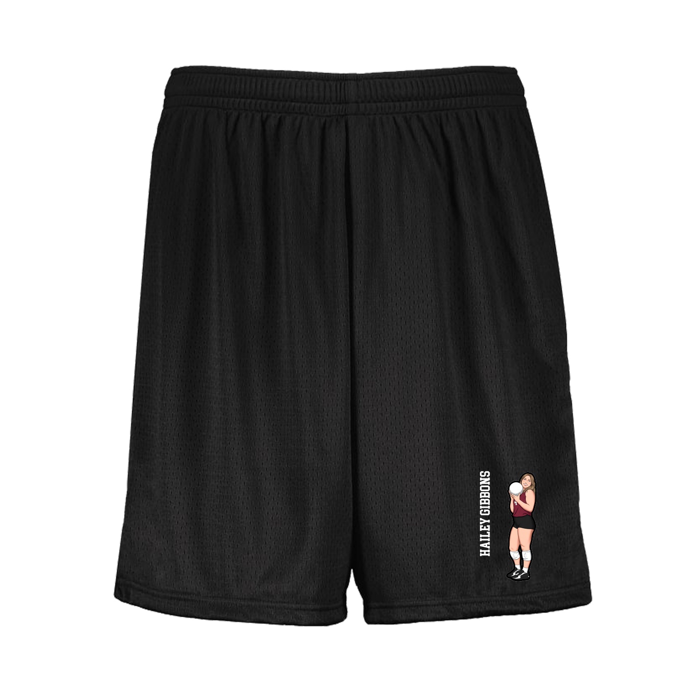 Shorts — Name Vertical in Black